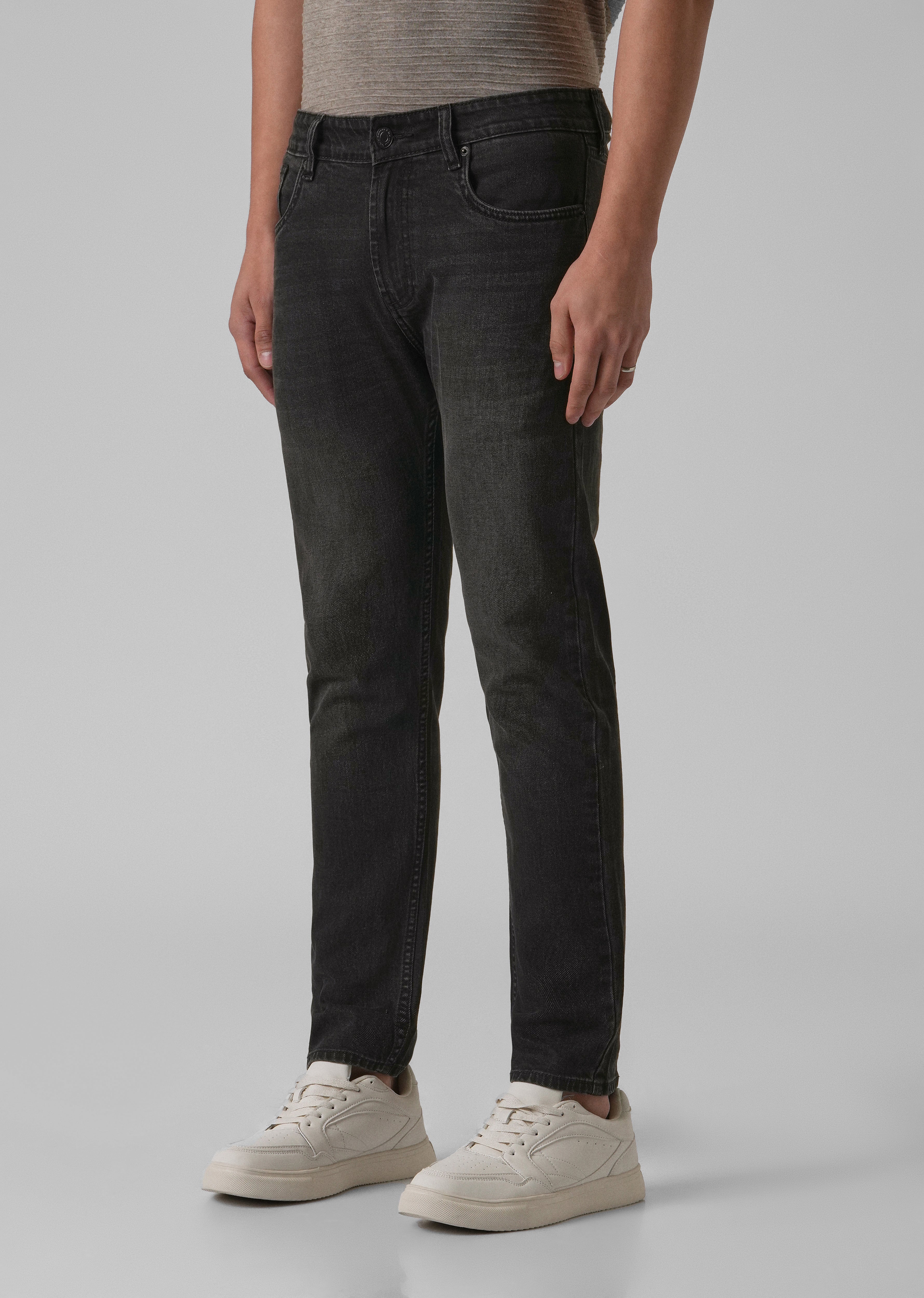 Black Charcoal Slim Fit Jeans