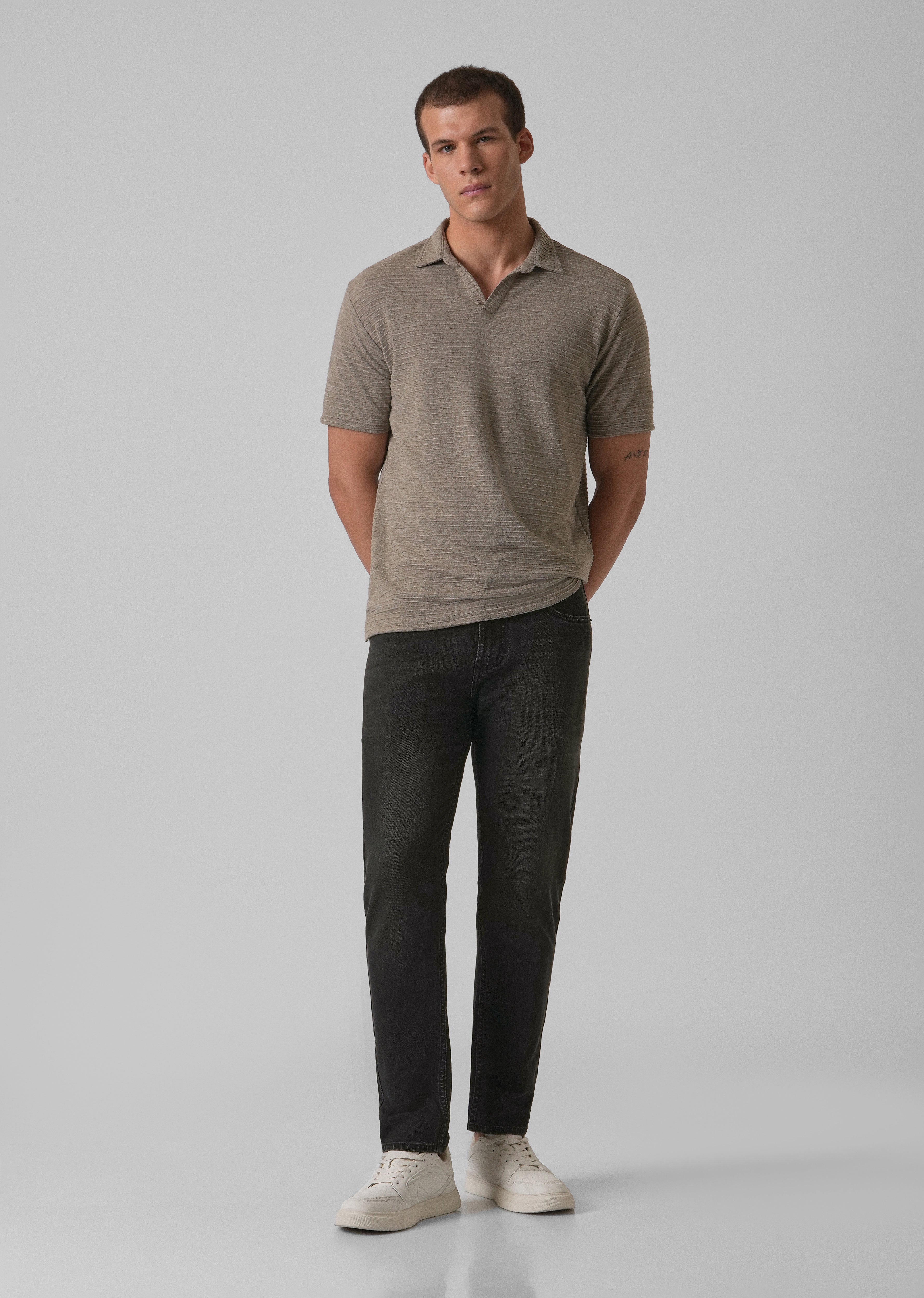 Black Charcoal Slim Fit Jeans