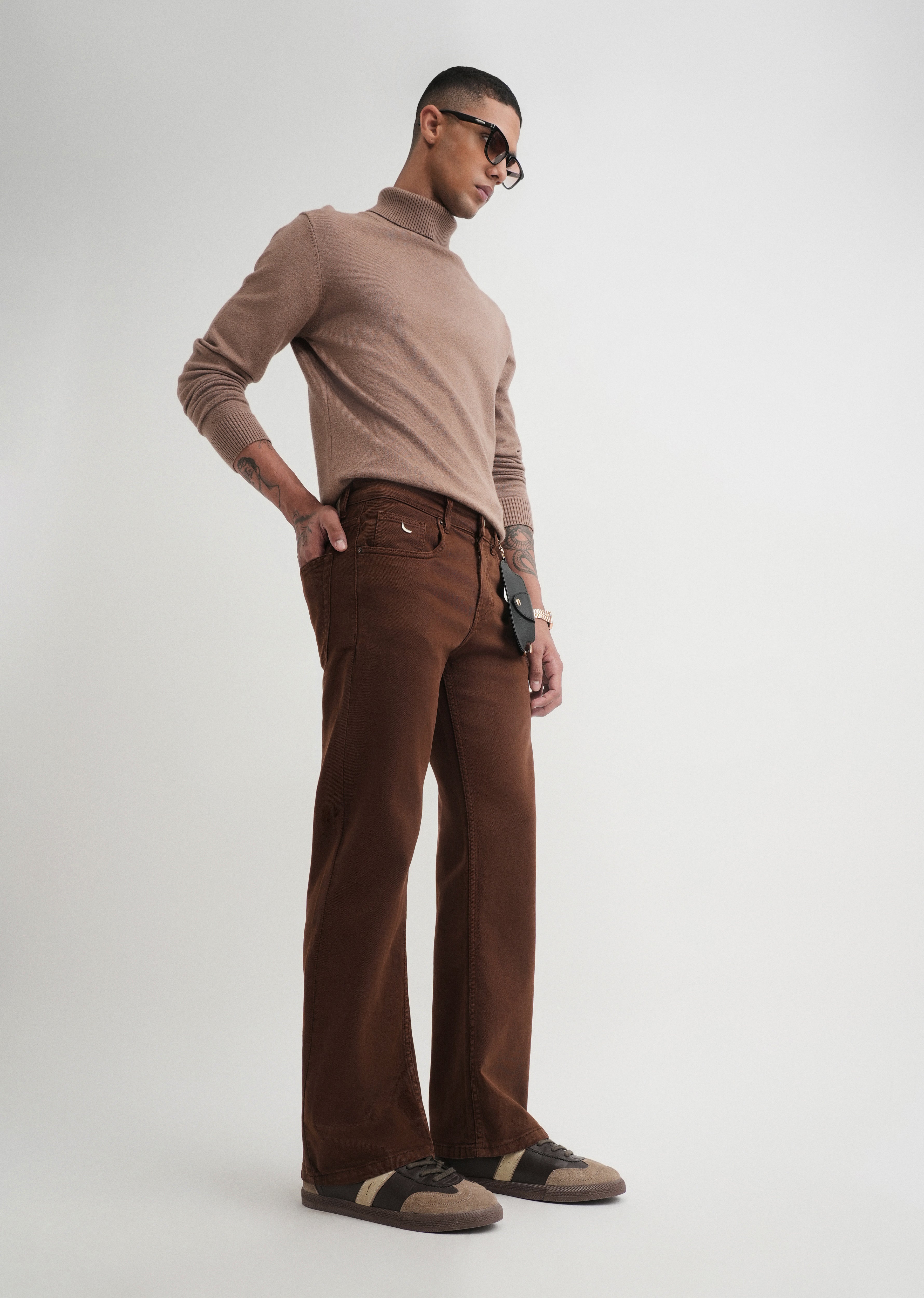 Chocolate Brown Bootcut Jeans
