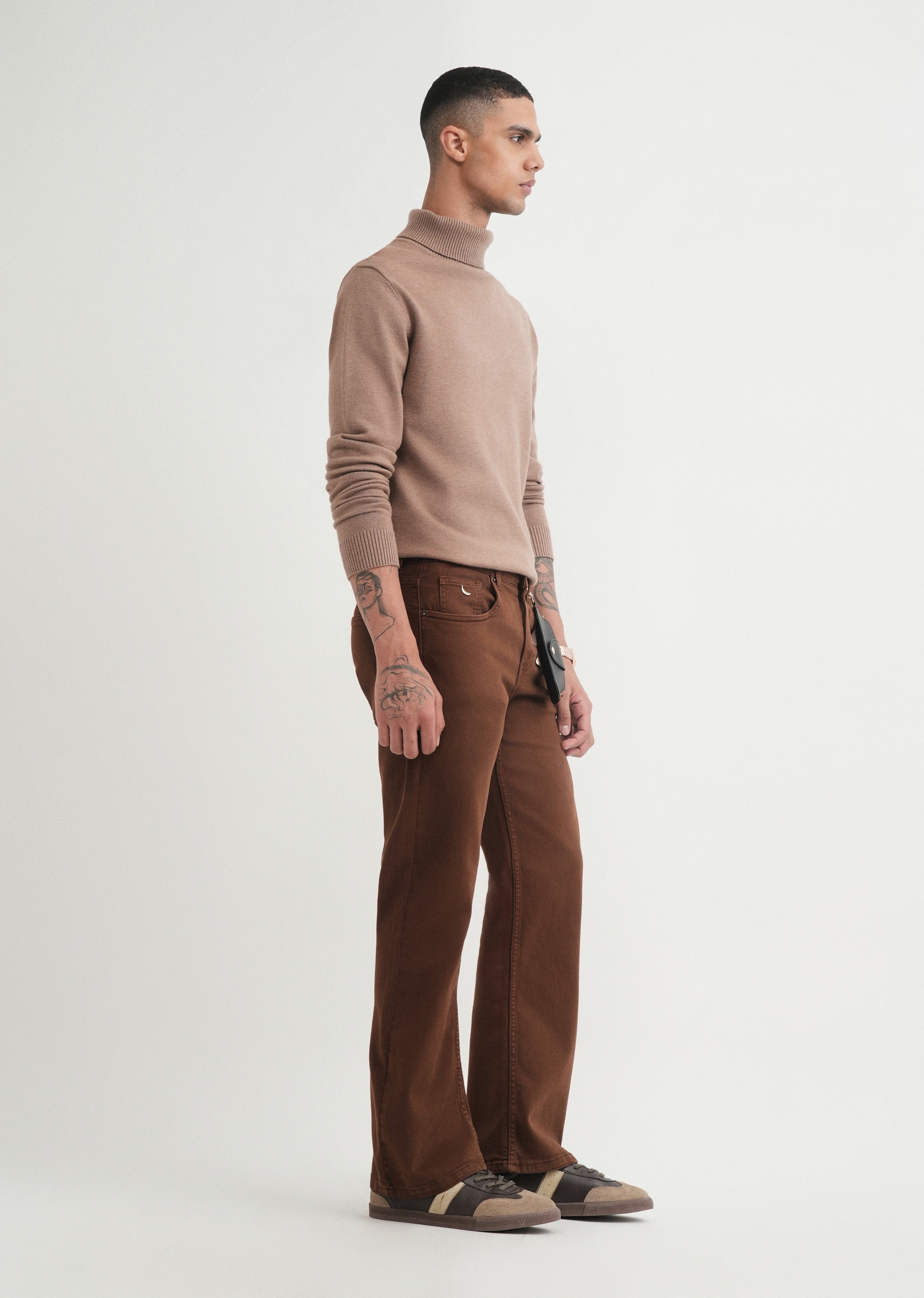 Chocolate Brown Bootcut Jeans
