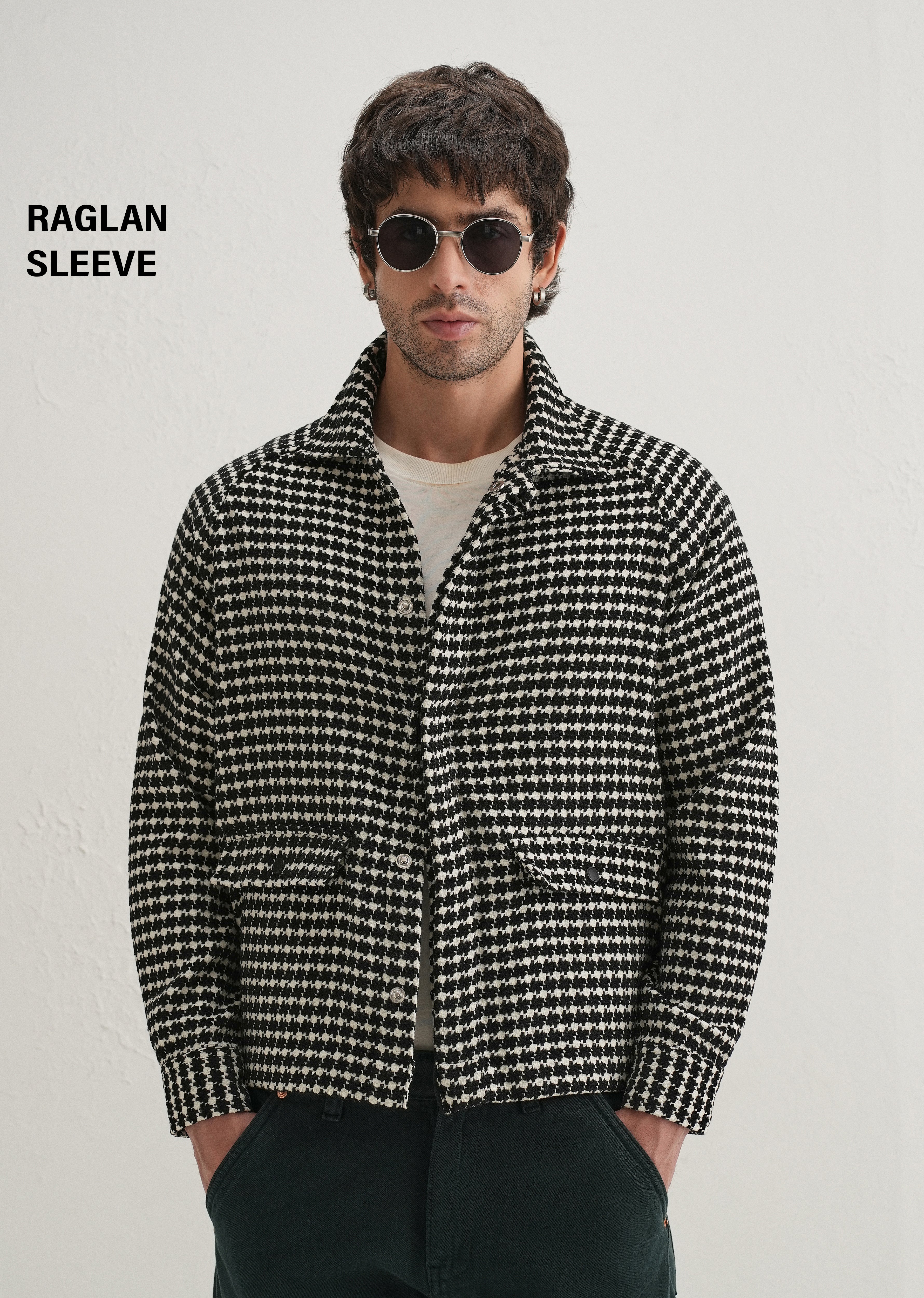 Classic Black Houndstooth Shacket