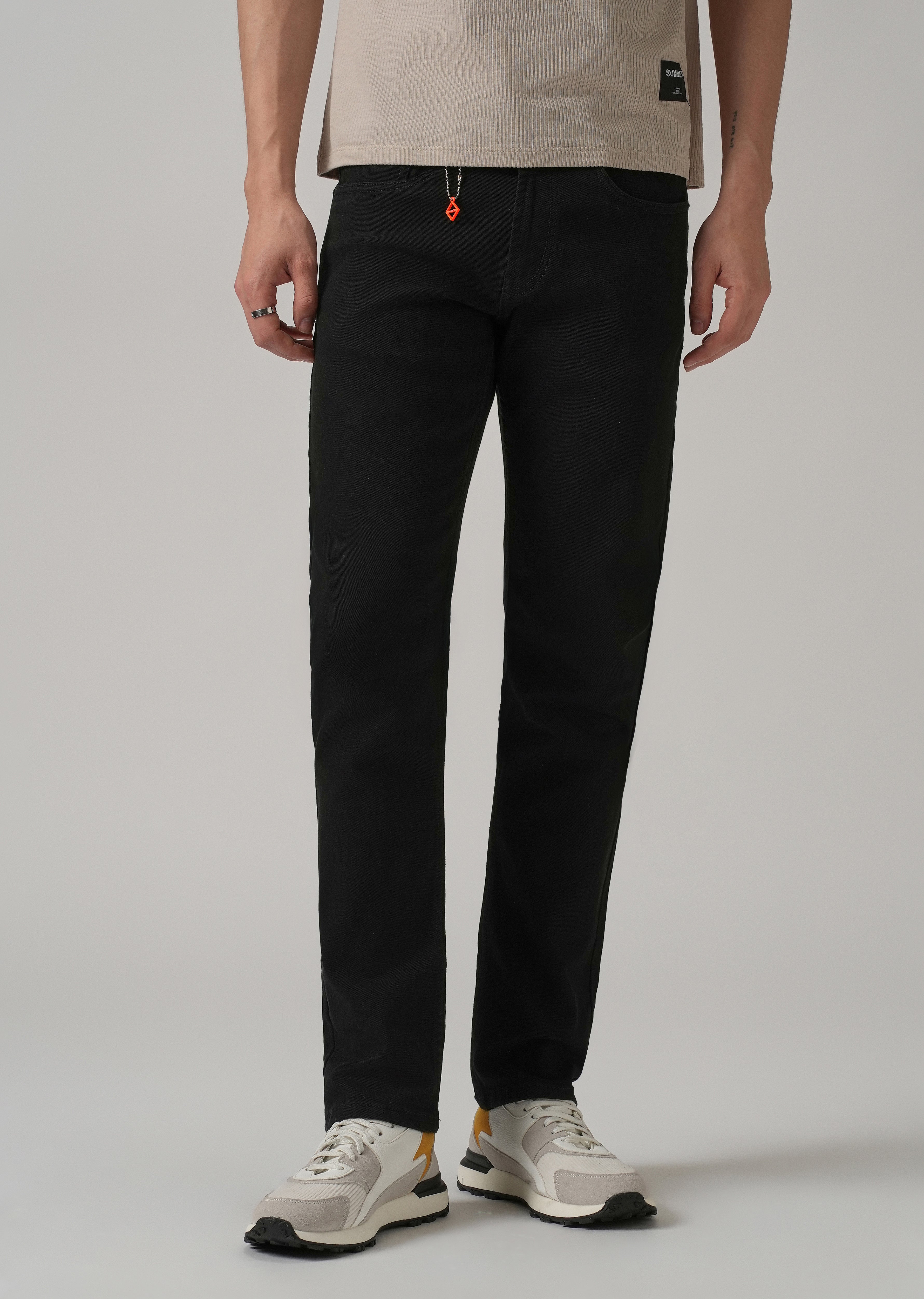 Classic Black Slim Fit Denim