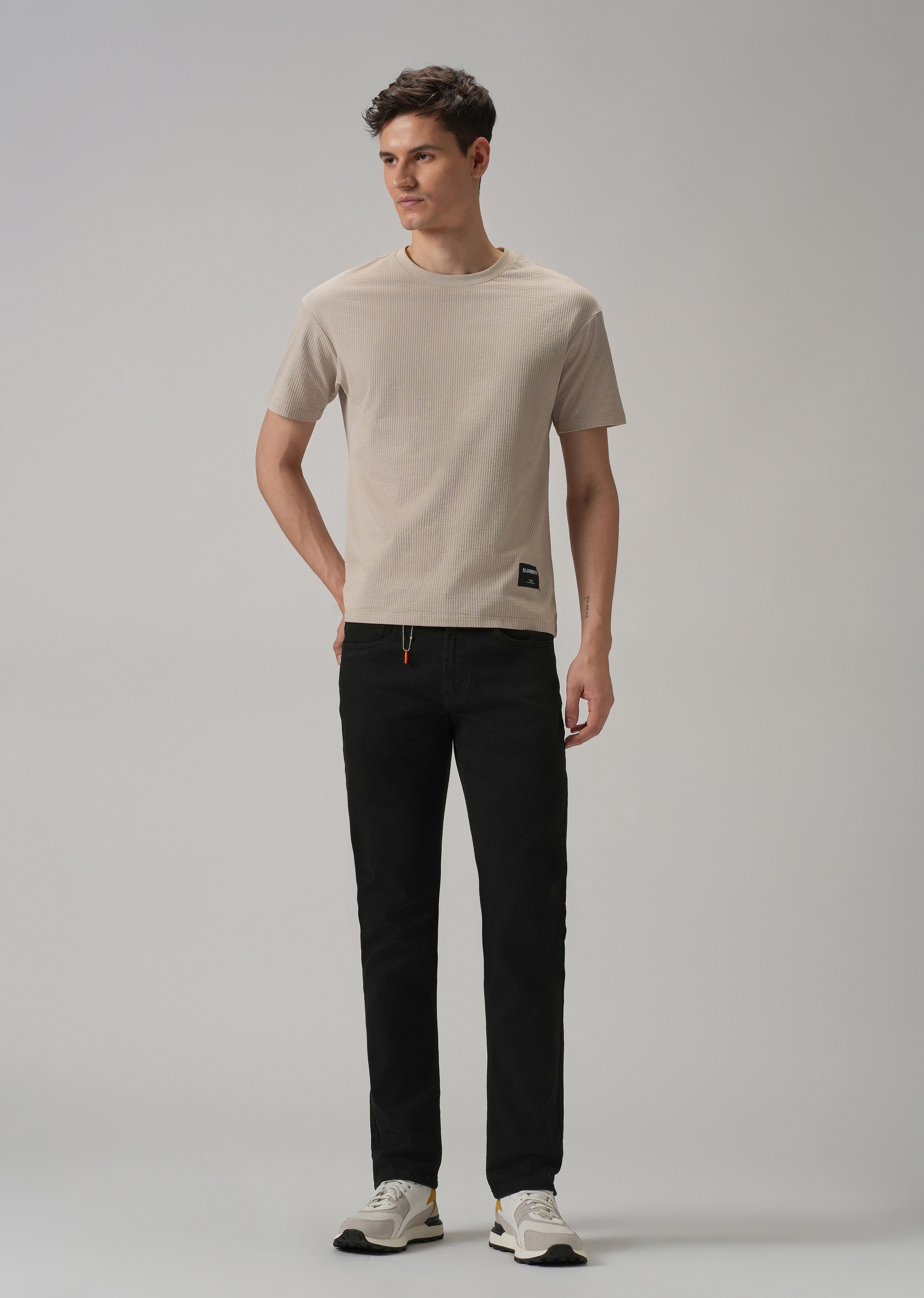 Classic Black Slim Fit Denim