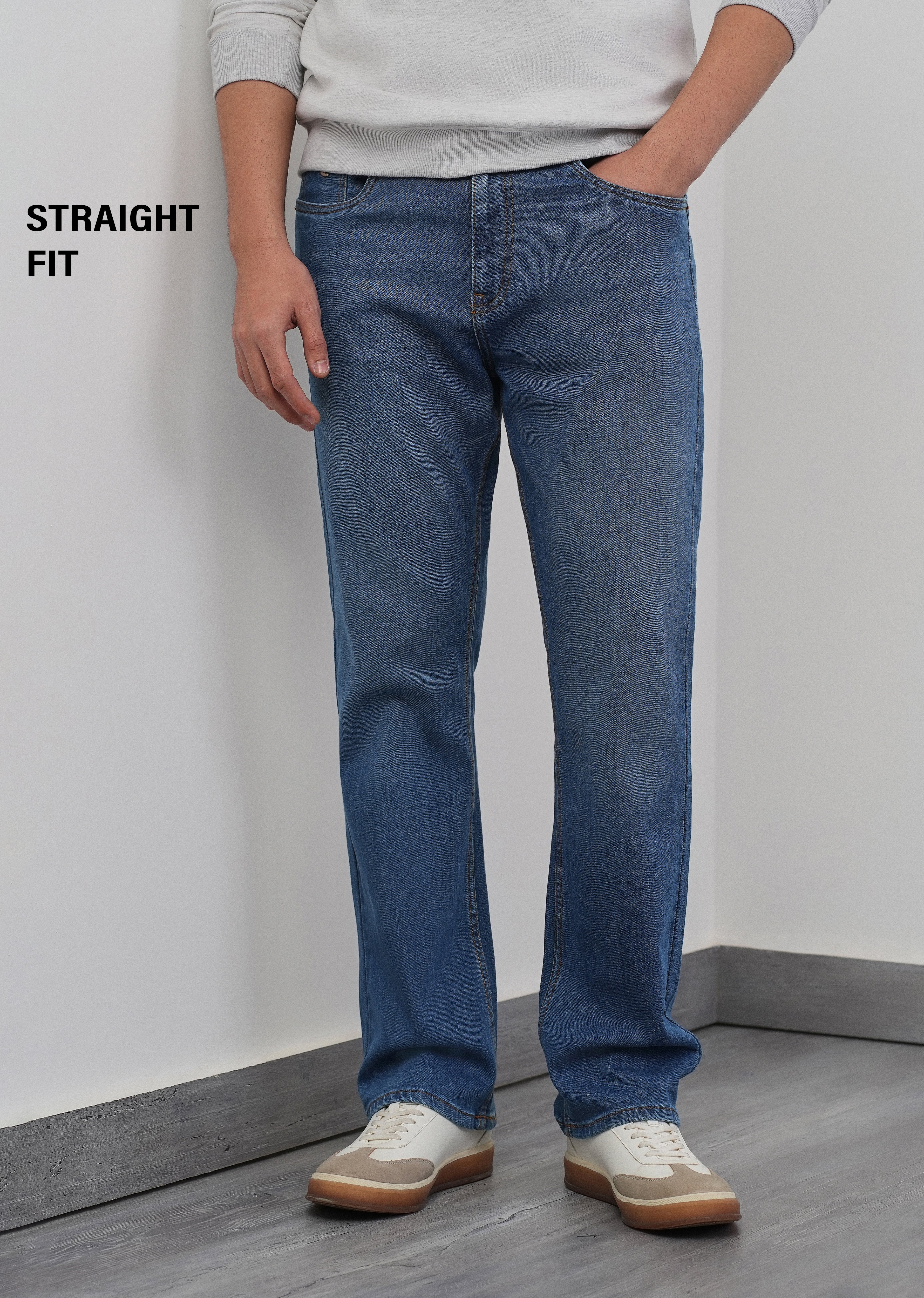 Classic Blue Straight Fit Jeans