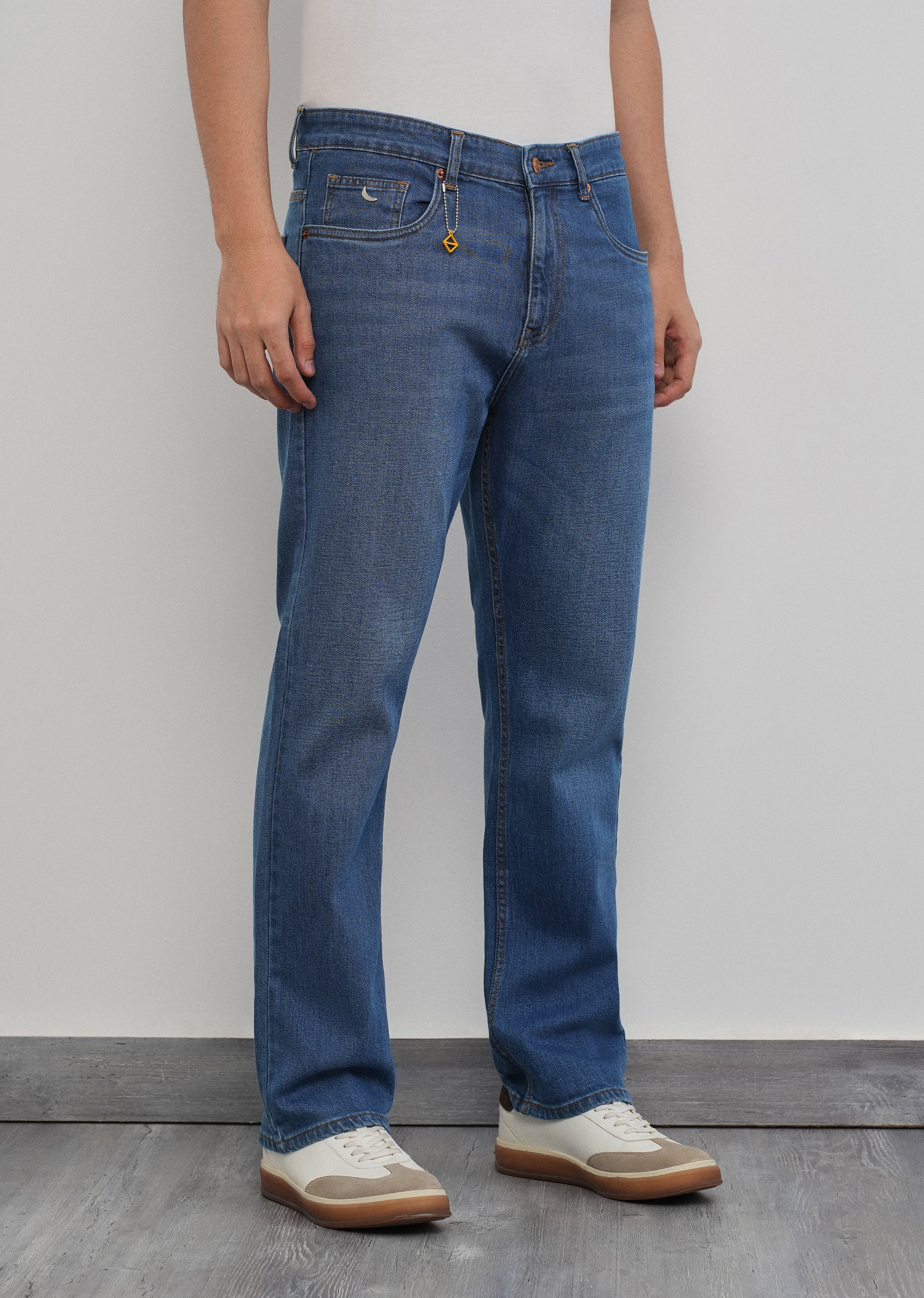 Classic Blue Straight Fit Jeans