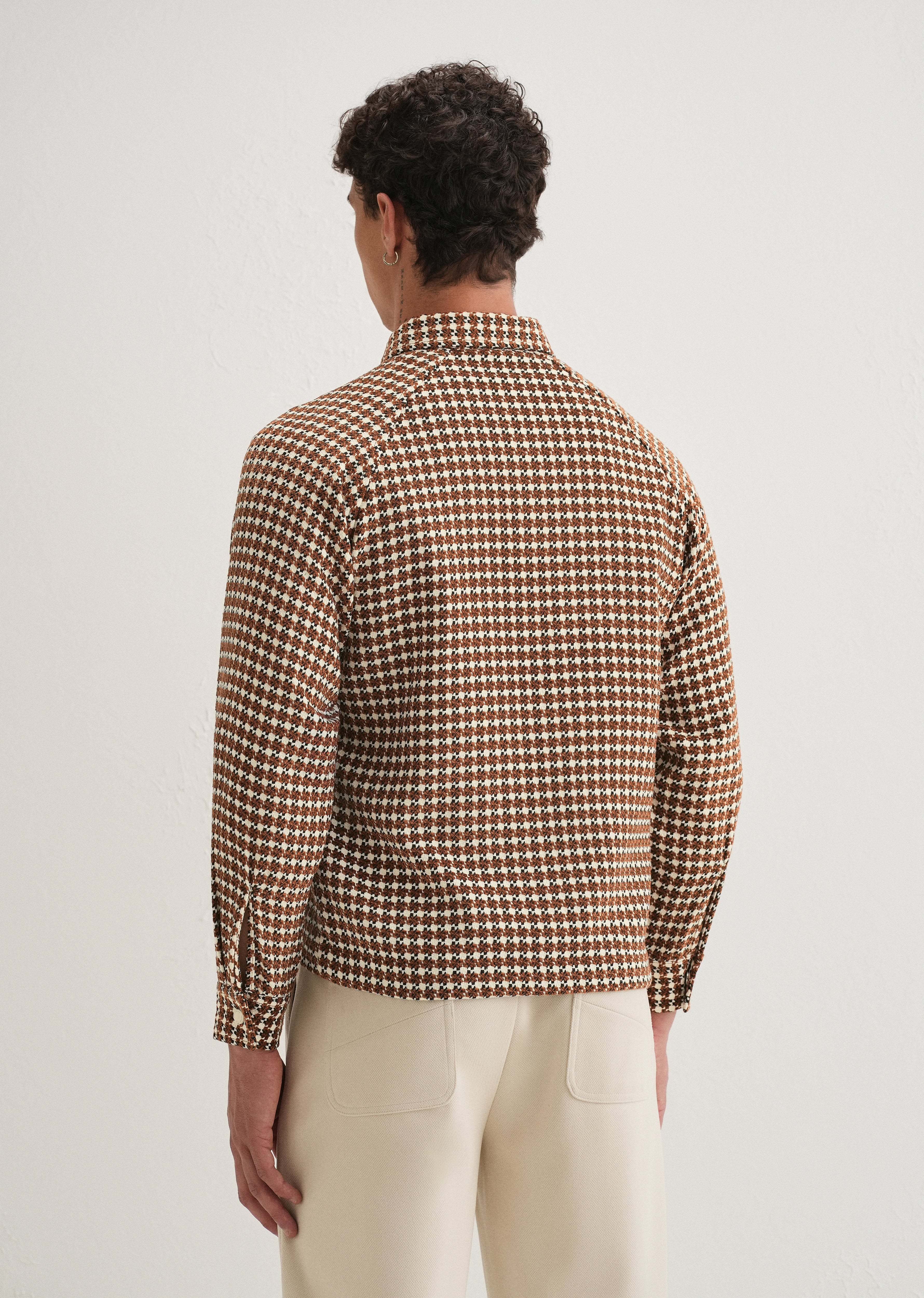 Classic Brown Houndstooth Shacket