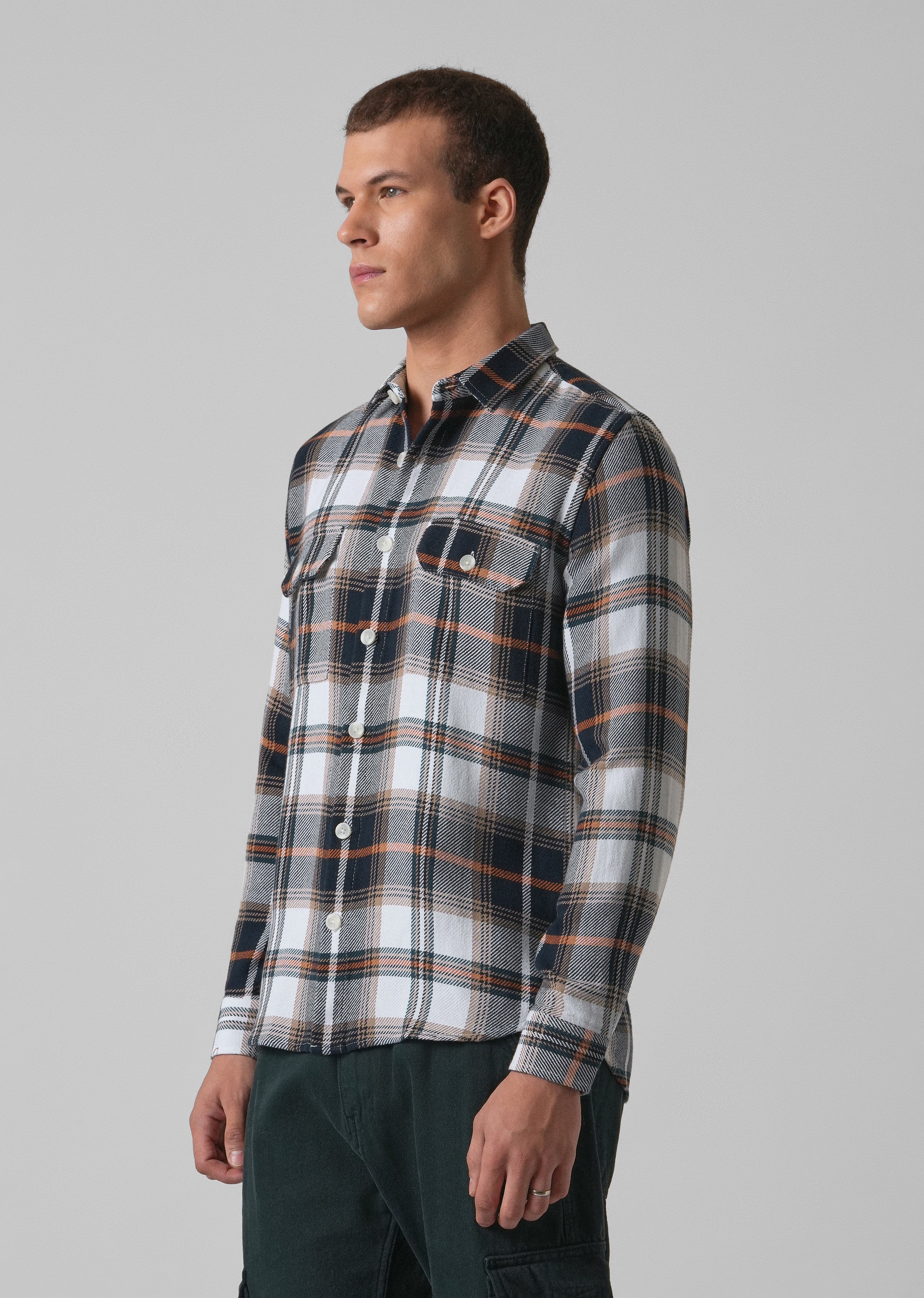 Classic Brushed Cotton Check Shirt