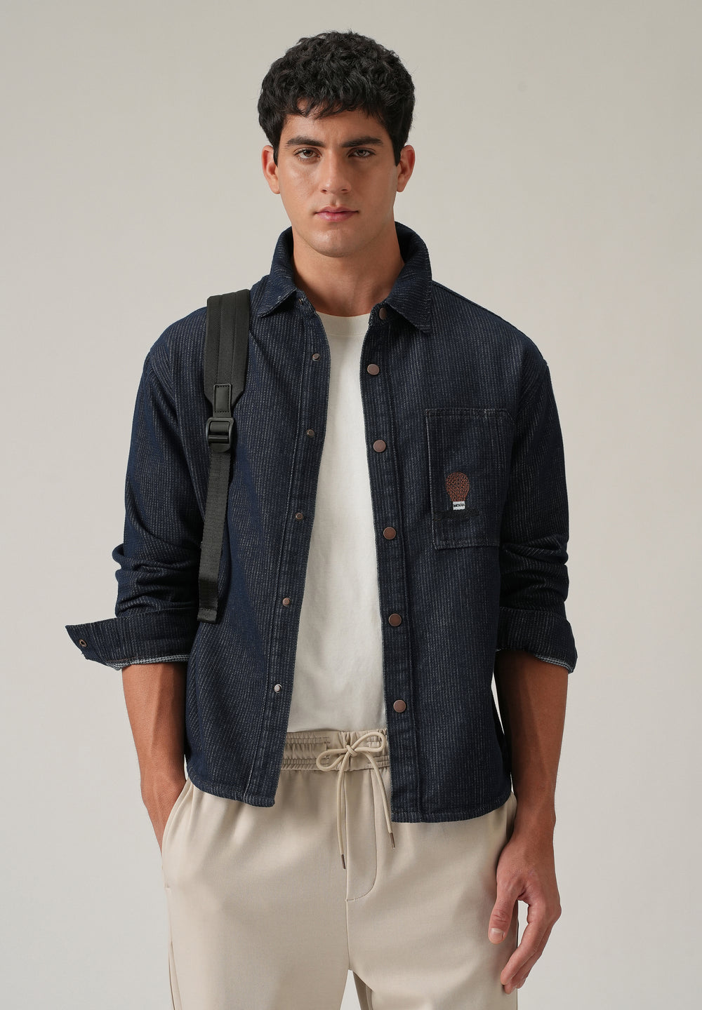 Classic Denim Jacquard Jacket