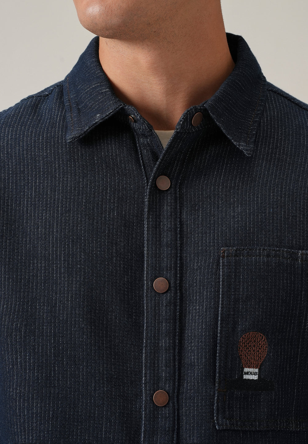 Classic Denim Jacquard Jacket