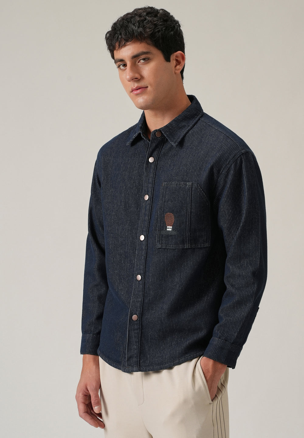 Classic Denim Jacquard Jacket