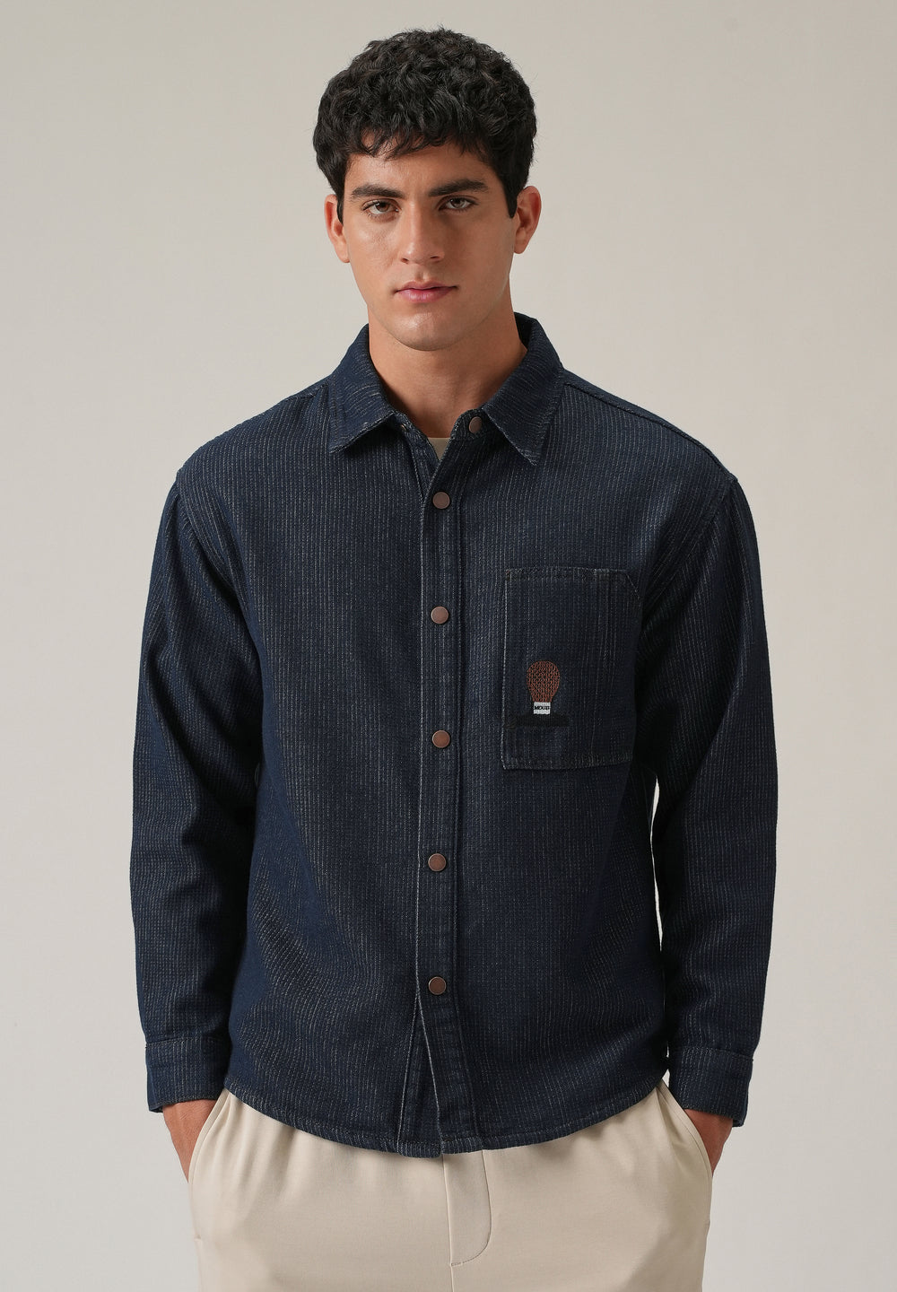 Classic Denim Jacquard Jacket