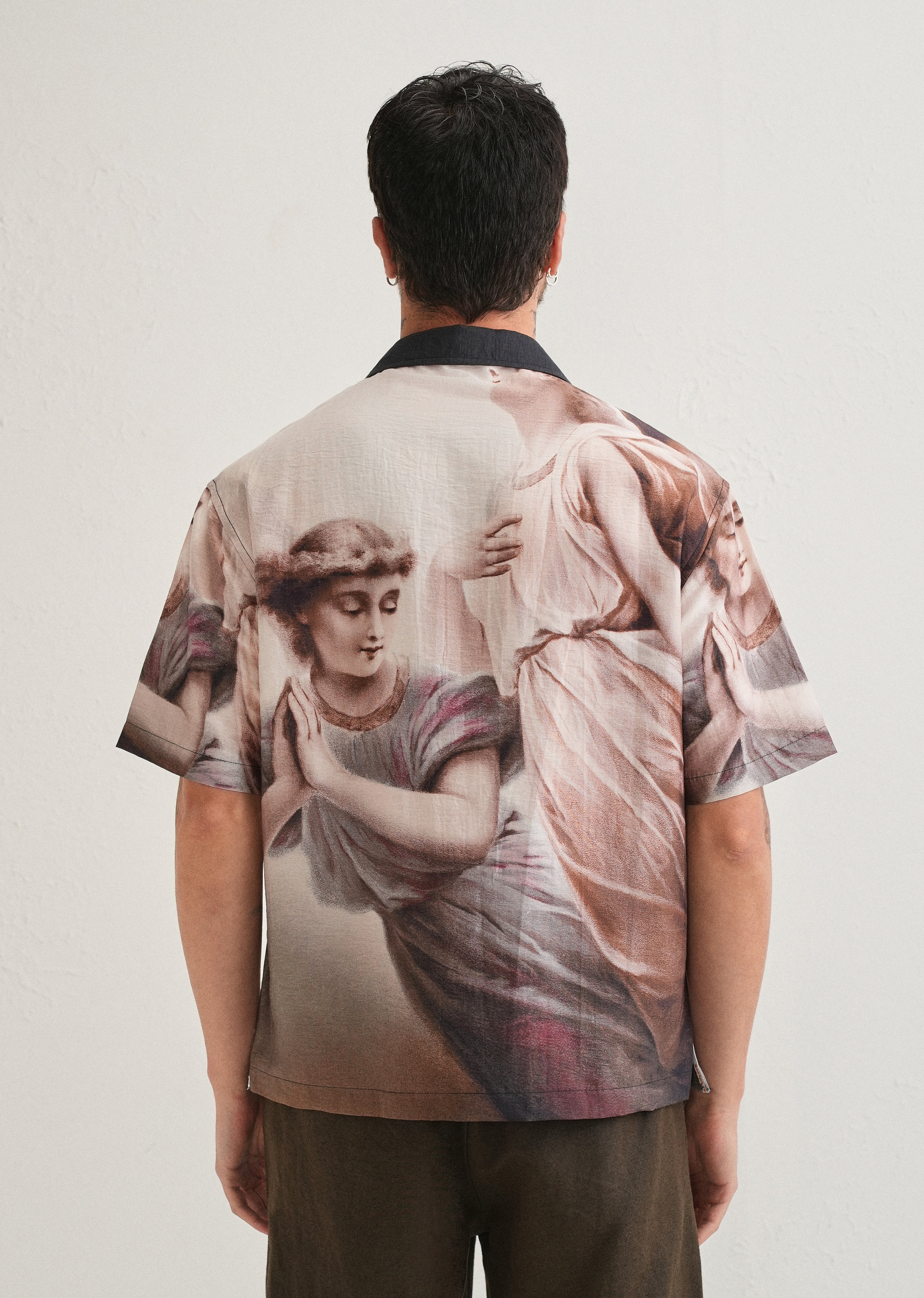 Classic Portrait Placement Print Shirt
