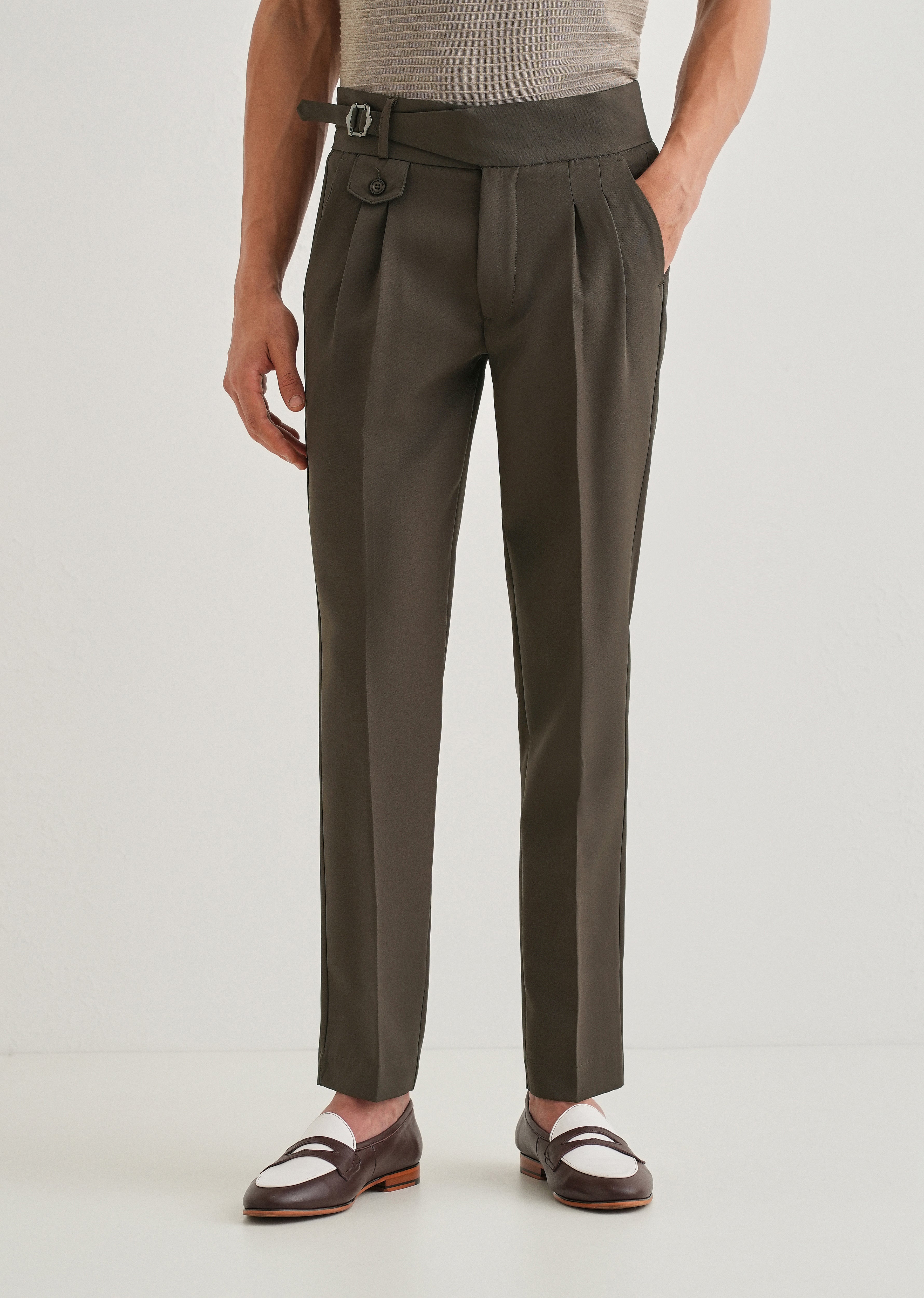 Cloudy Brown Gurkha Pant