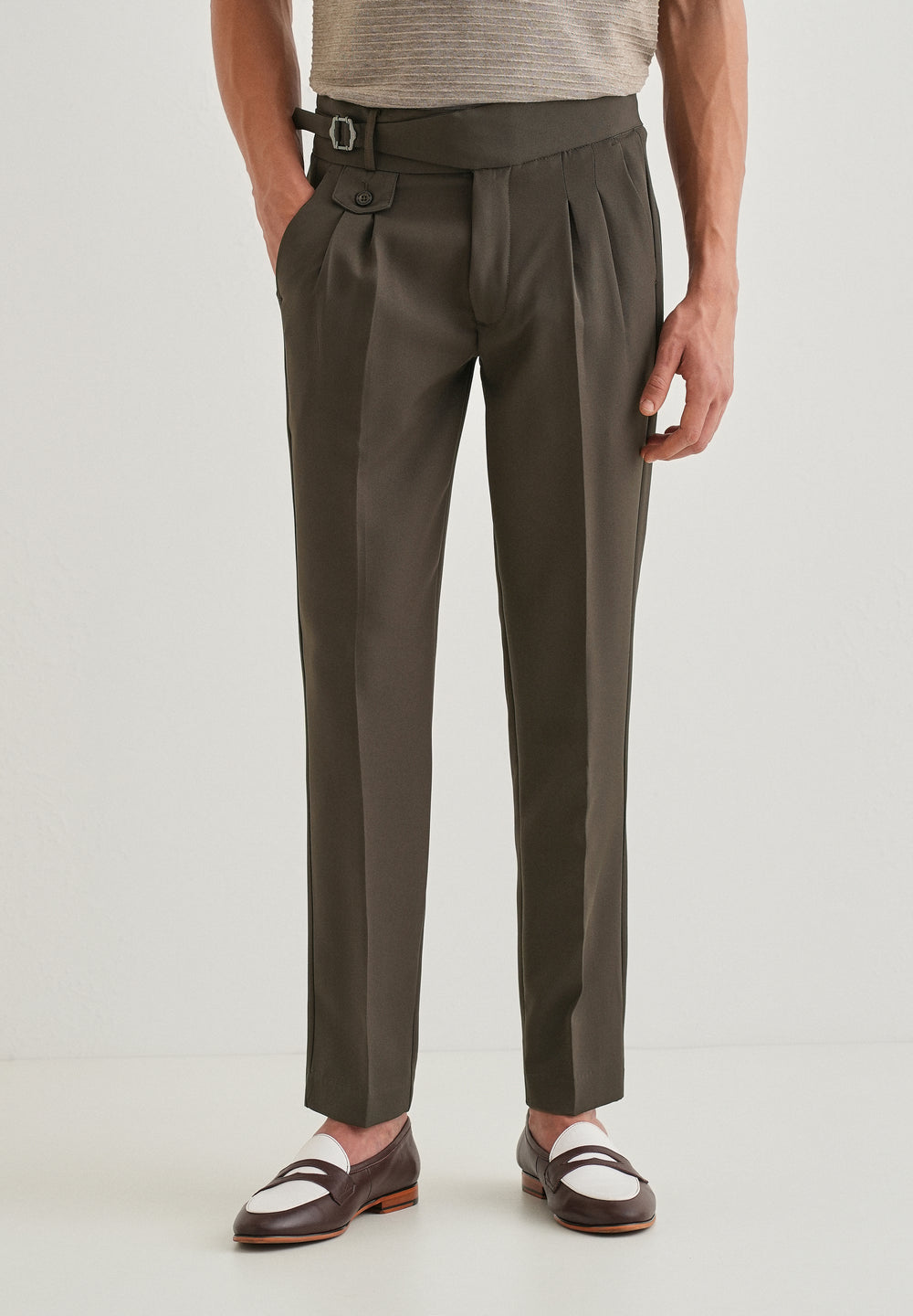 Cloudy Brown Gurkha Pant