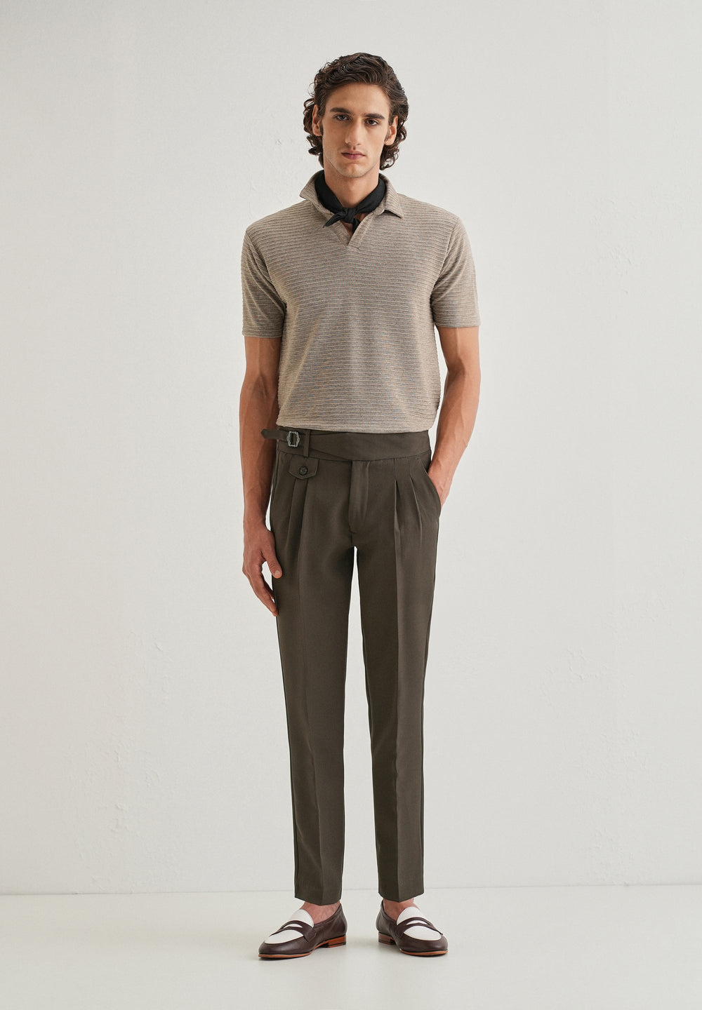Cloudy Brown Gurkha Pant