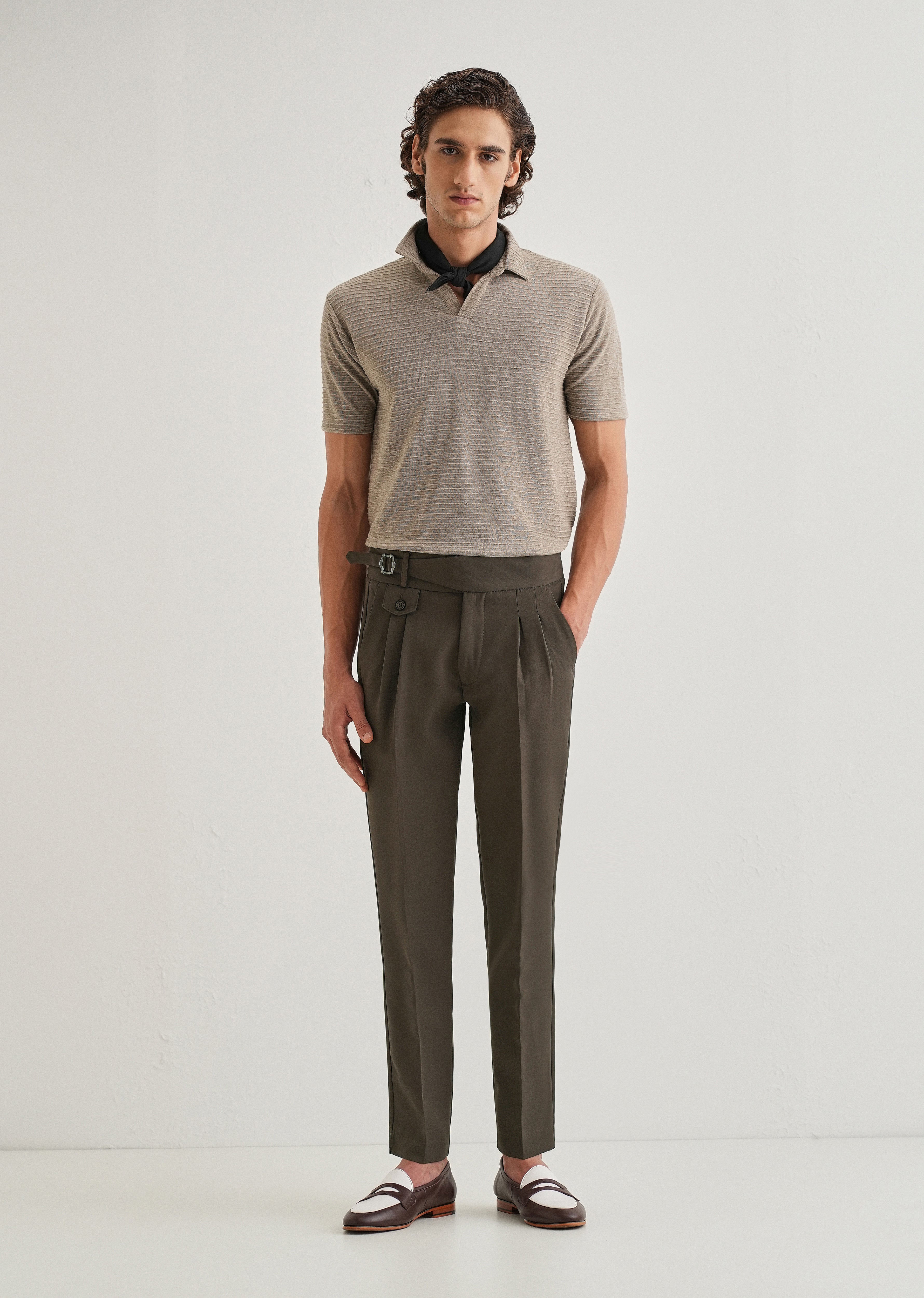 Cloudy Brown Gurkha Pant