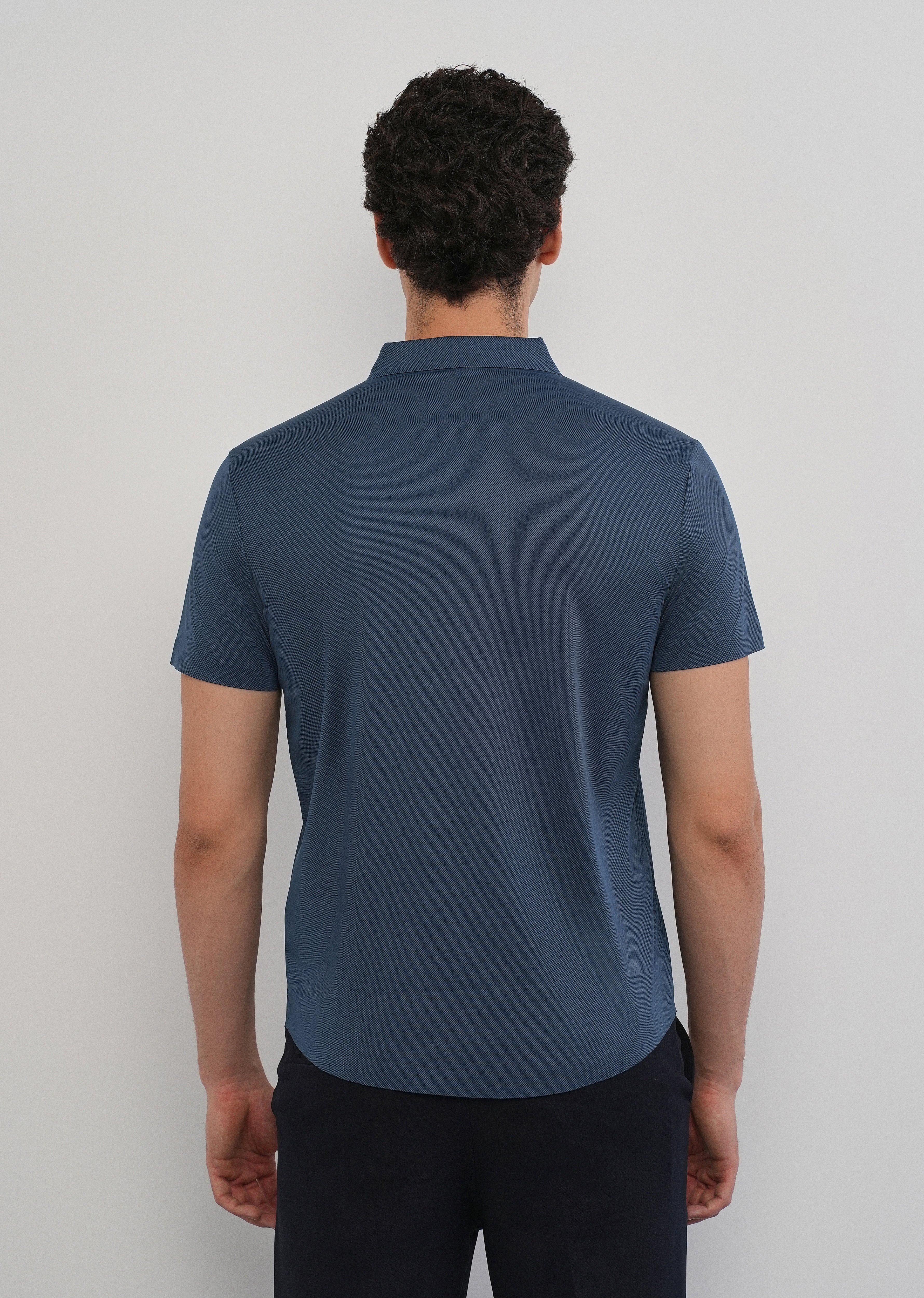 Cobalt Blue Stitchless Plain Half Sleeve Shirt