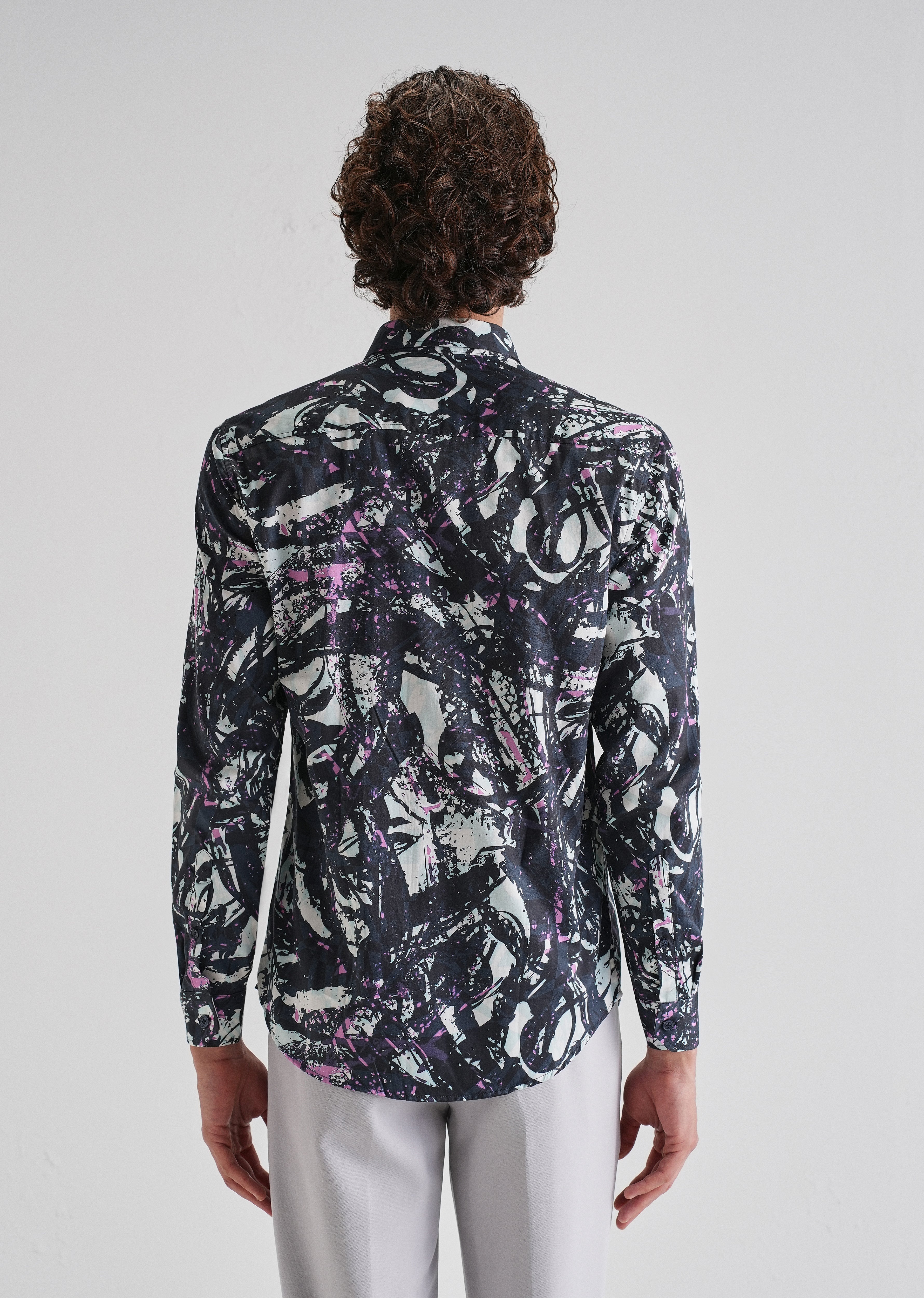 Contempory Marble Printed Shirt