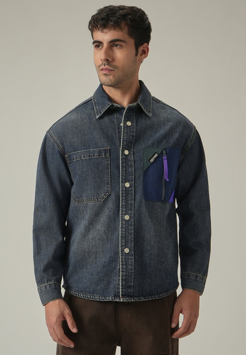 Contrast Pocket Denim Jacket