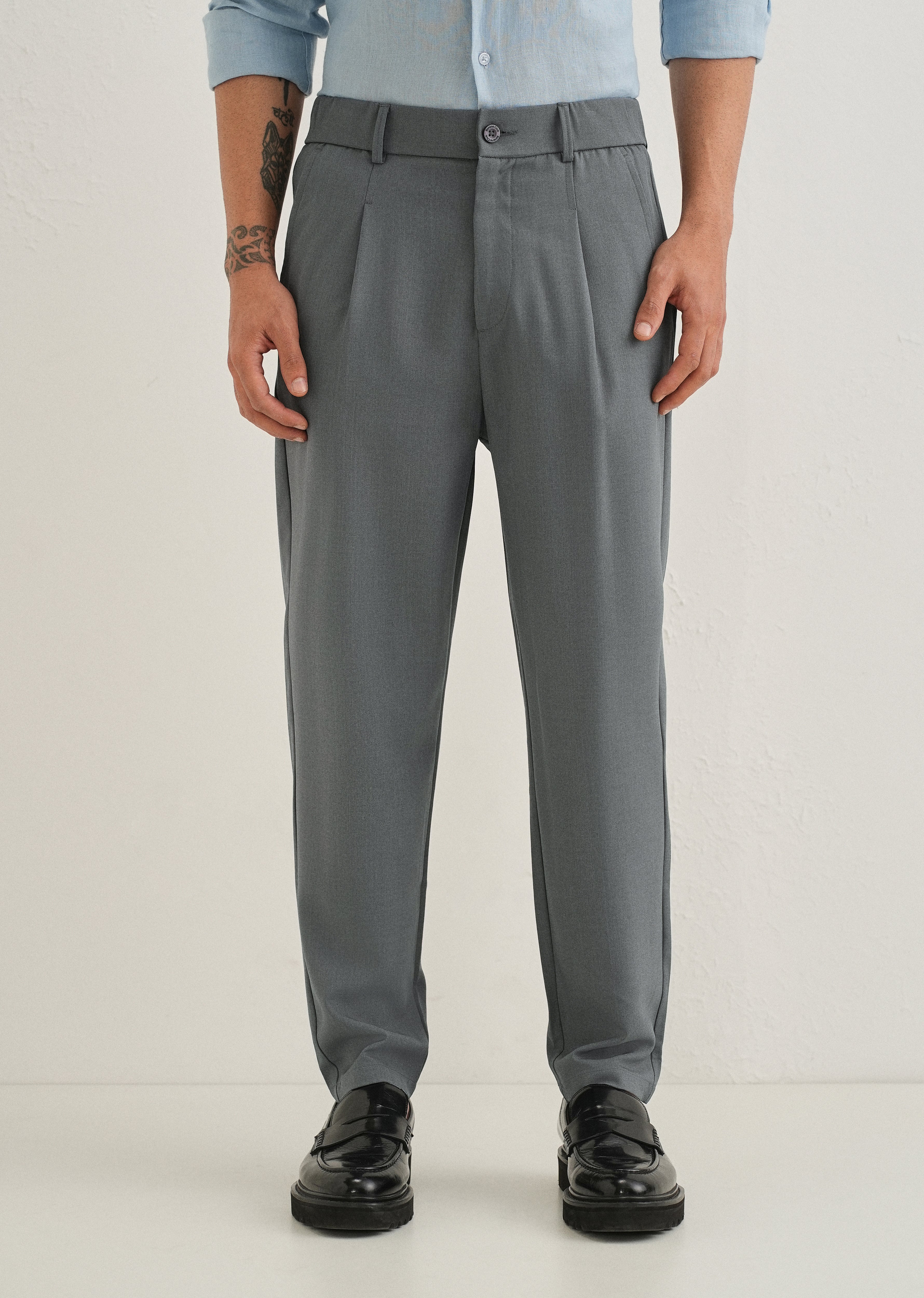 Cool Grey Korean Pant
