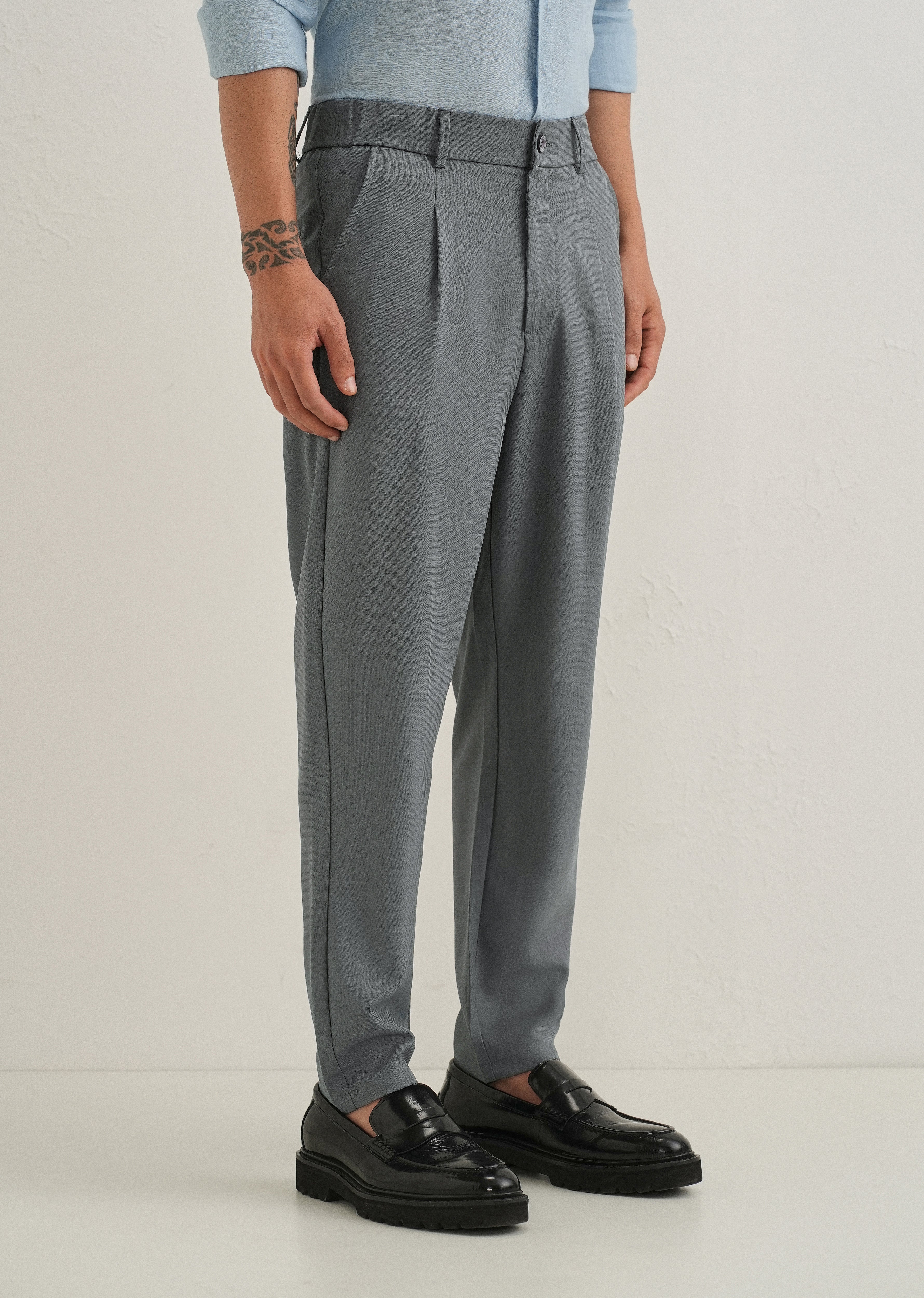 Cool Grey Korean Pant