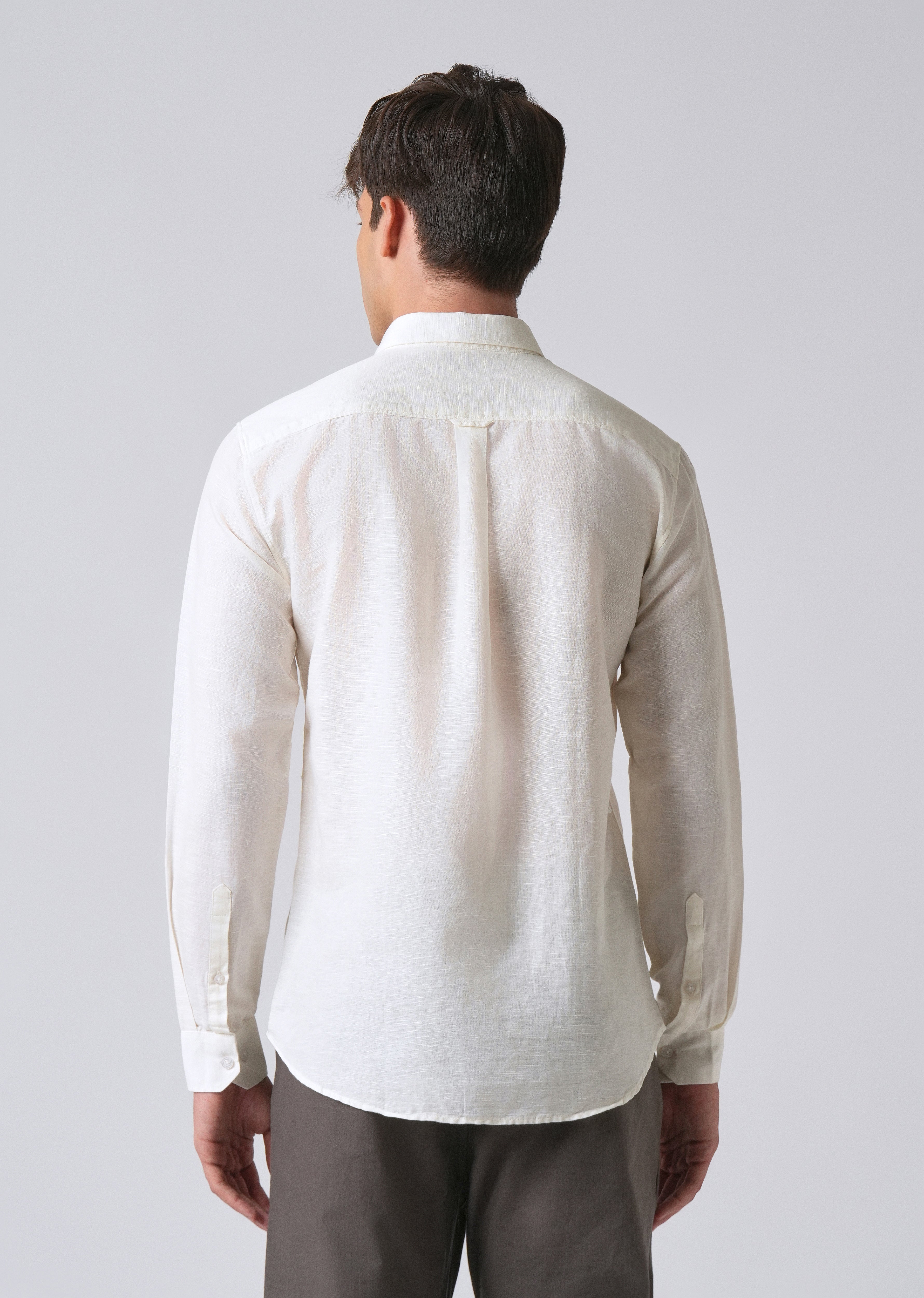Cream Linen Shirt