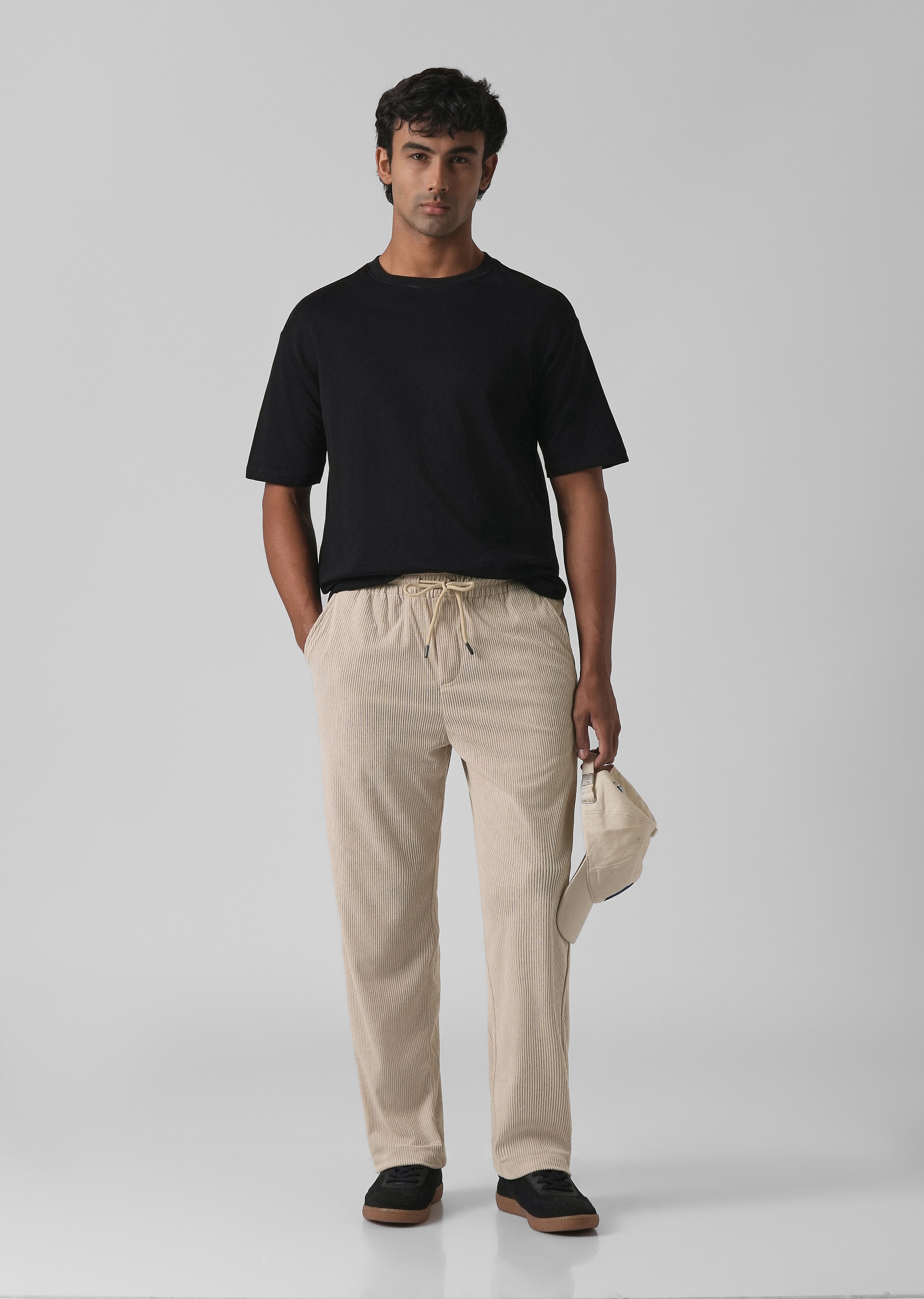 Cream Corduroy Pants