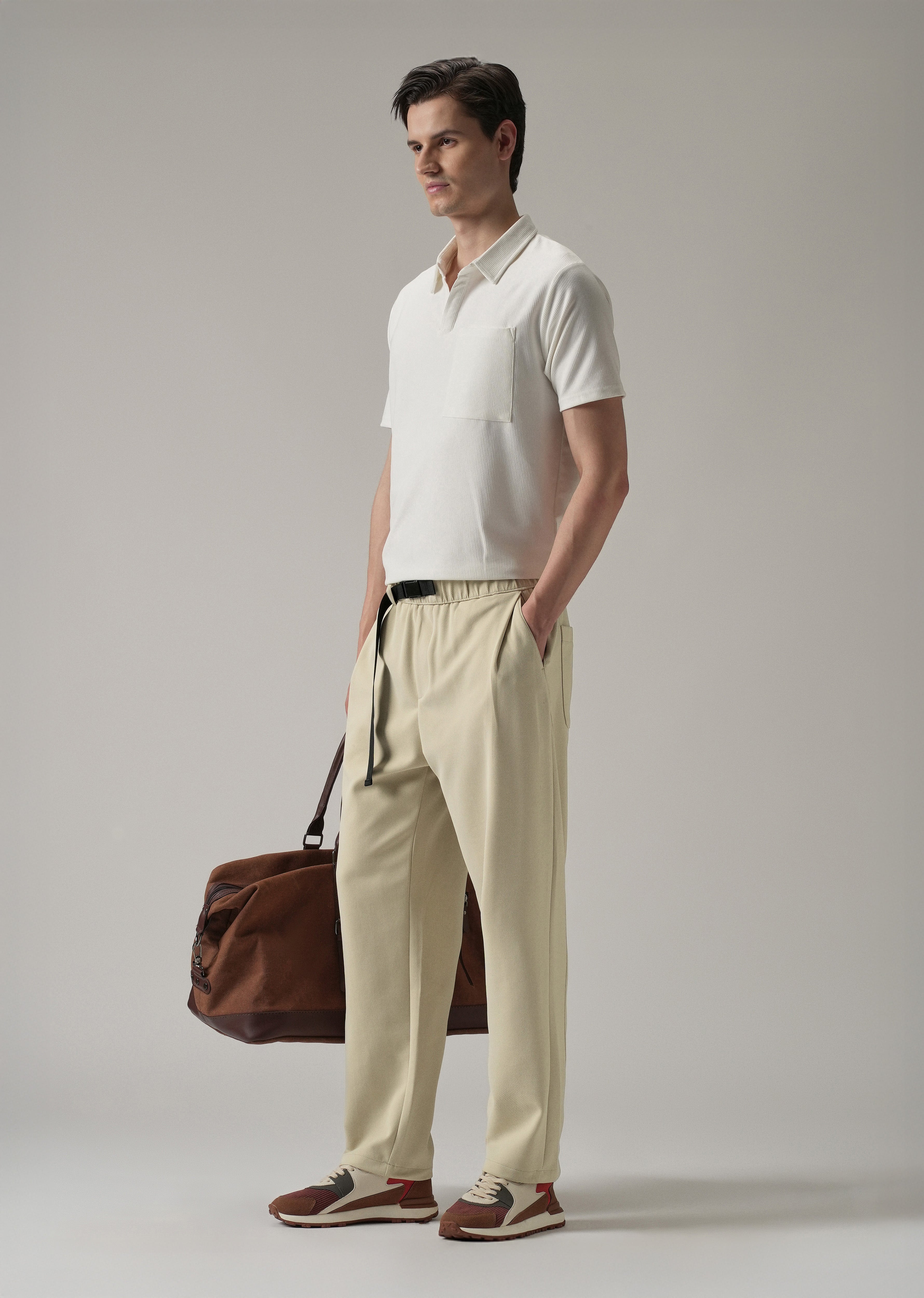 Cream Twill Pants