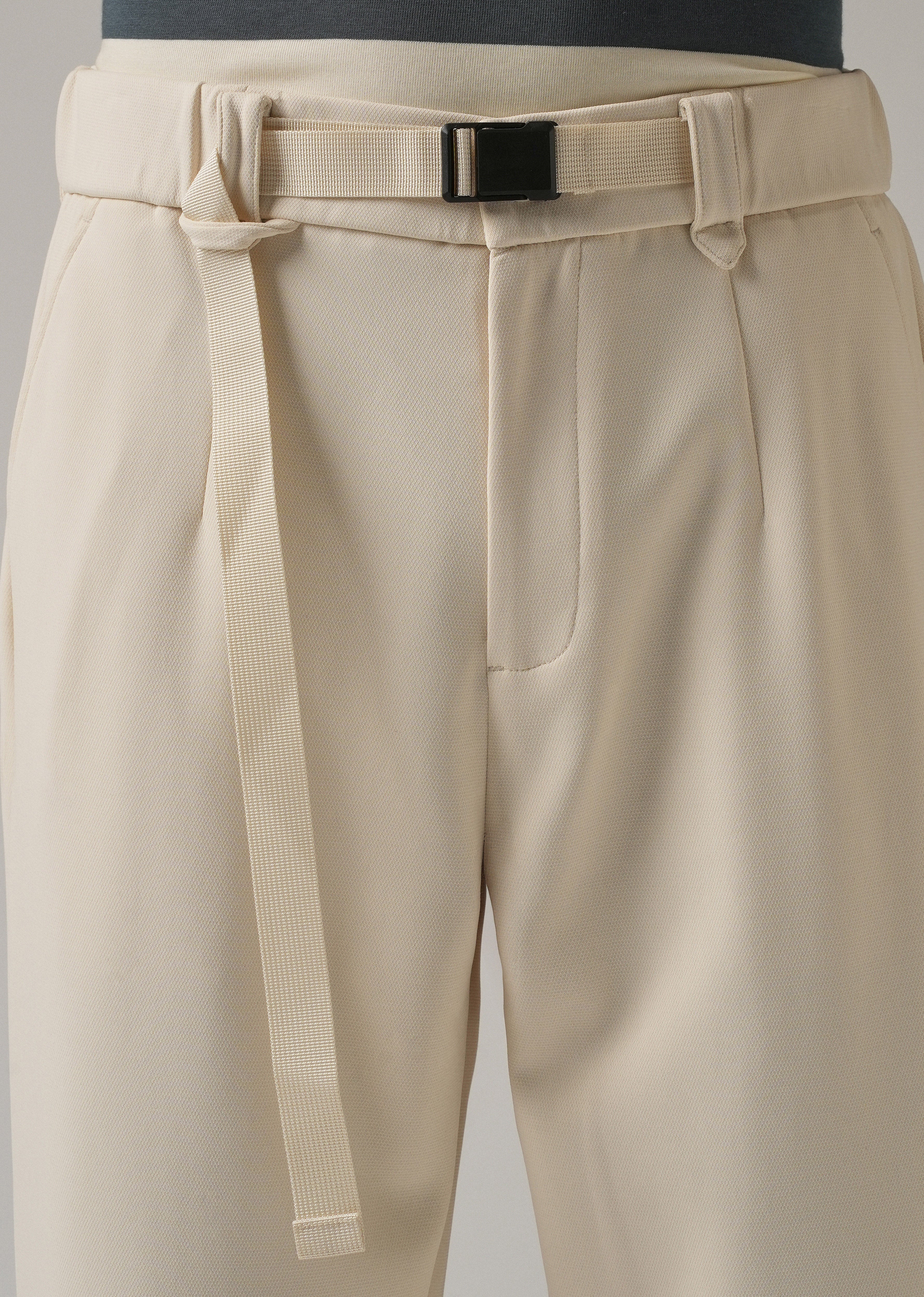 Cream Stretch Elasticated Pant