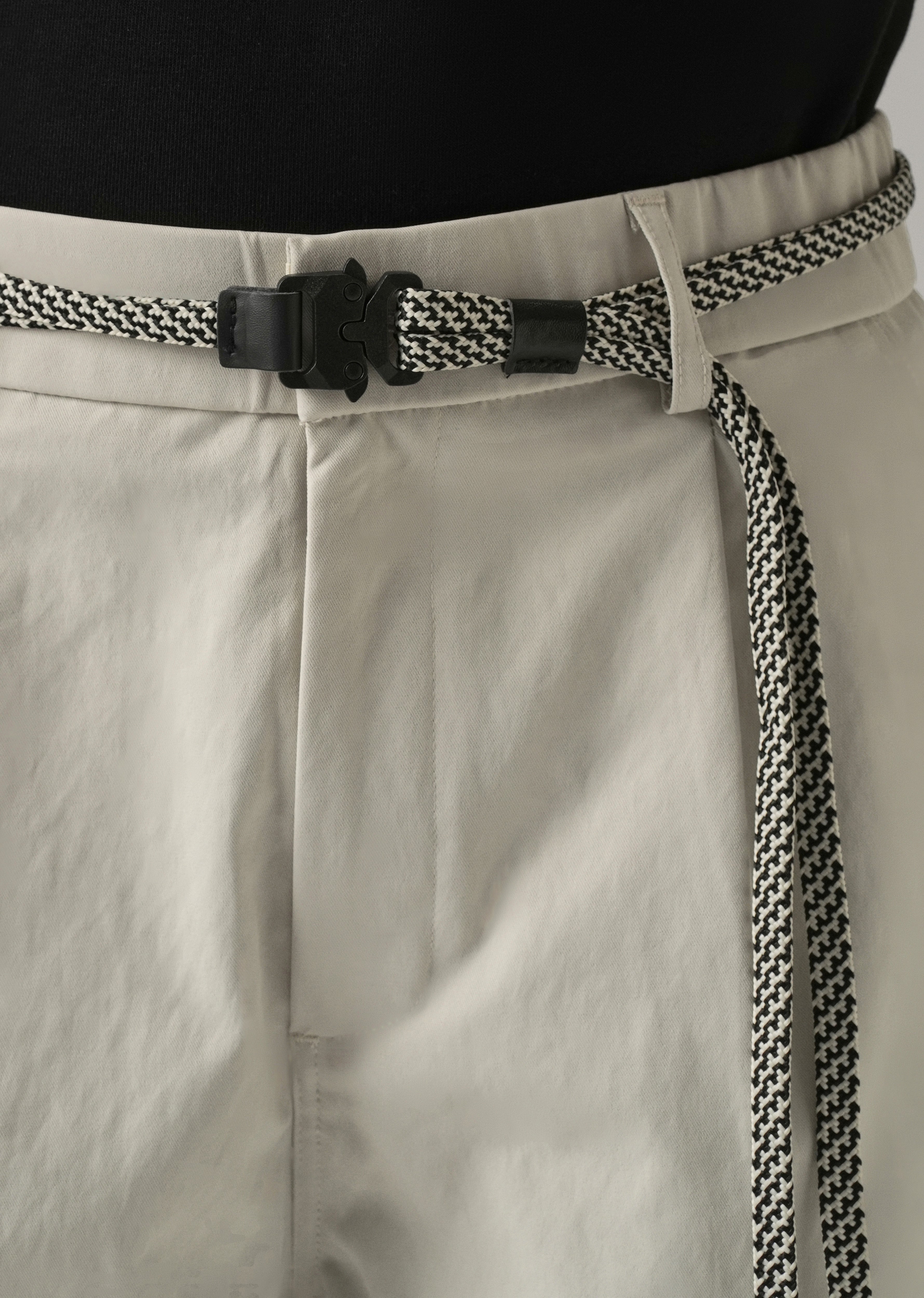 Cream Stone Wash Pant