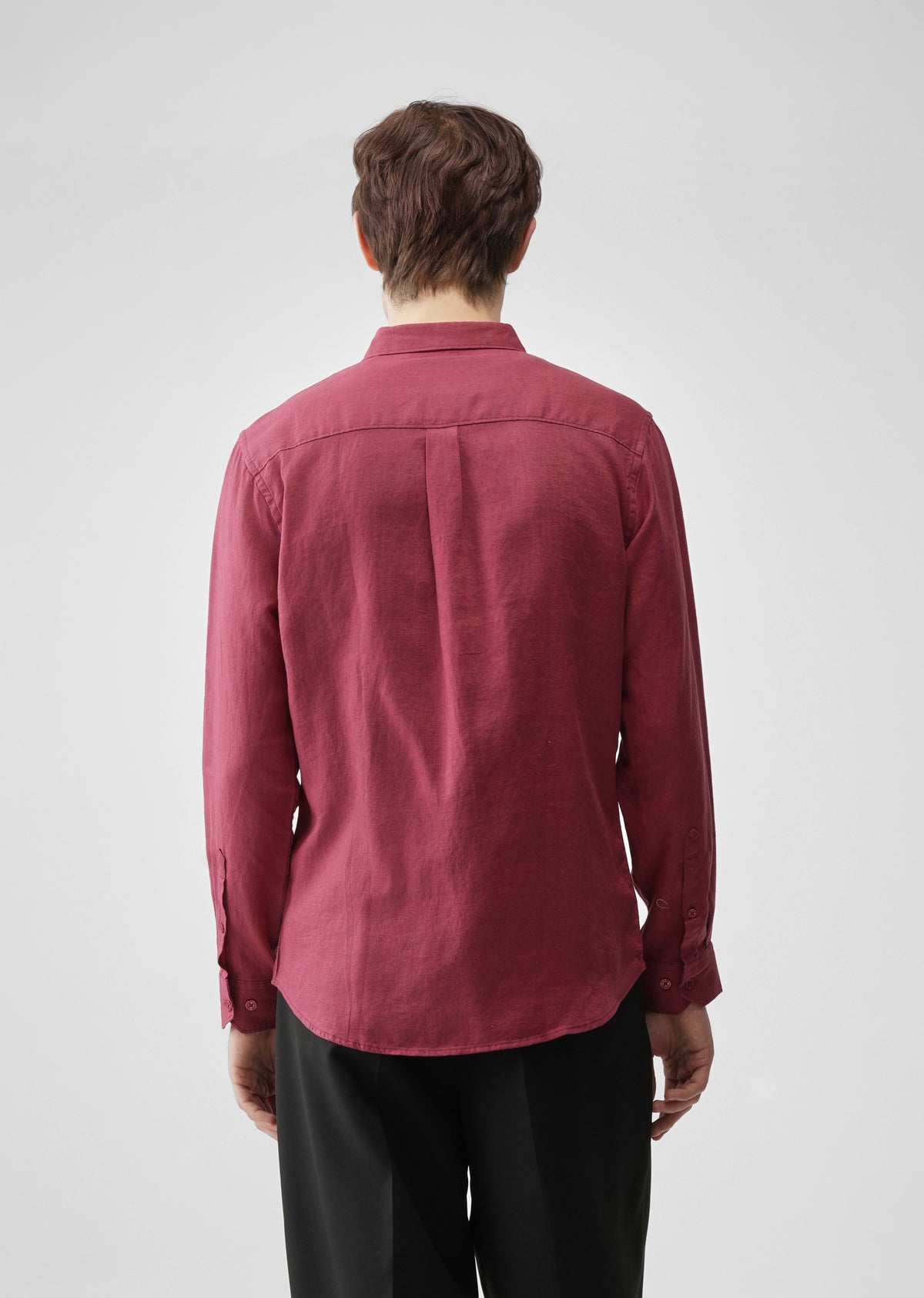 Crimson 100% Pure Linen Shirt