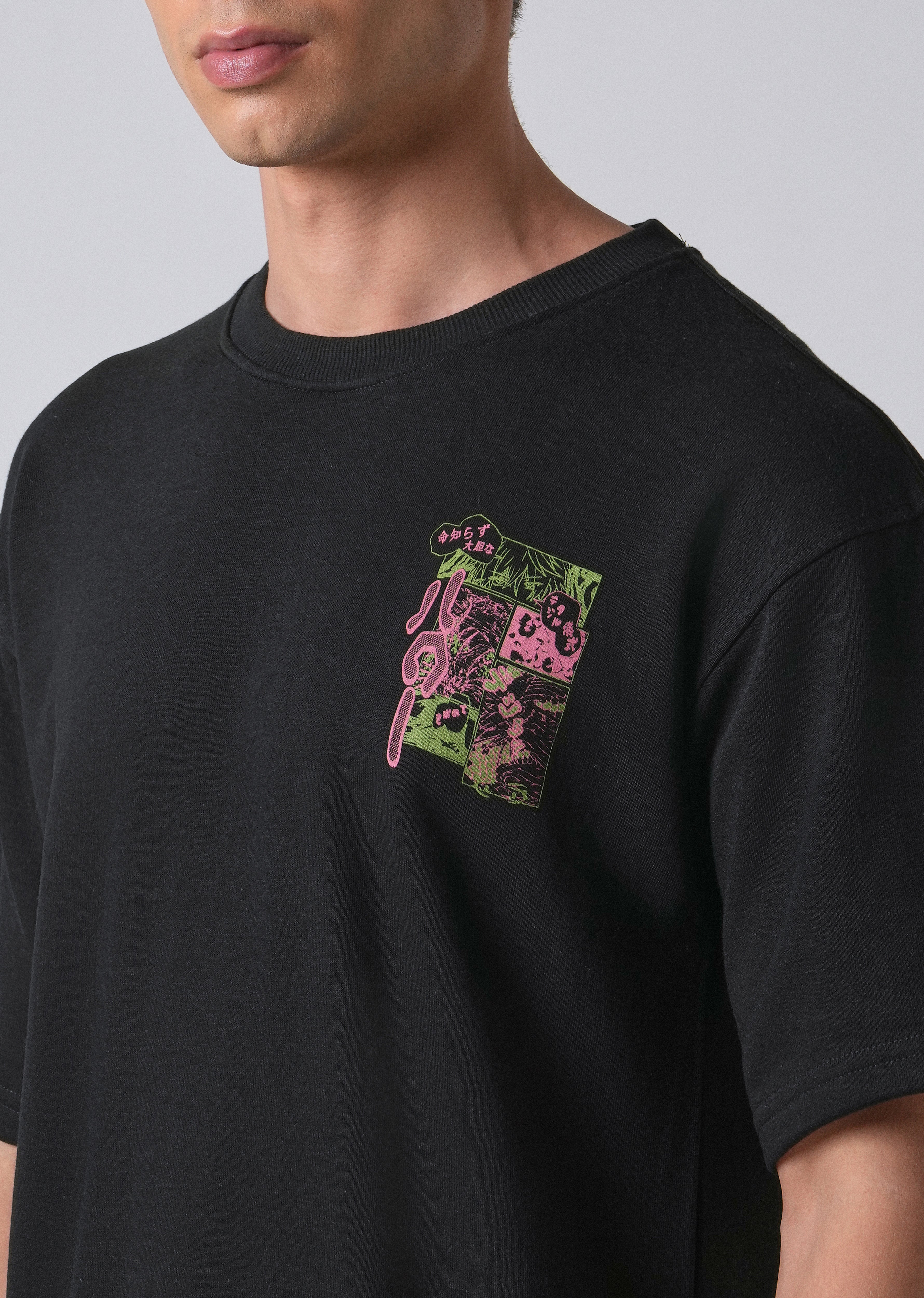 Crow Black Oversized T-shirt