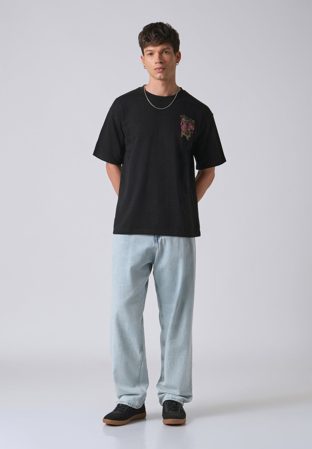 Crow Black Oversized T-shirt