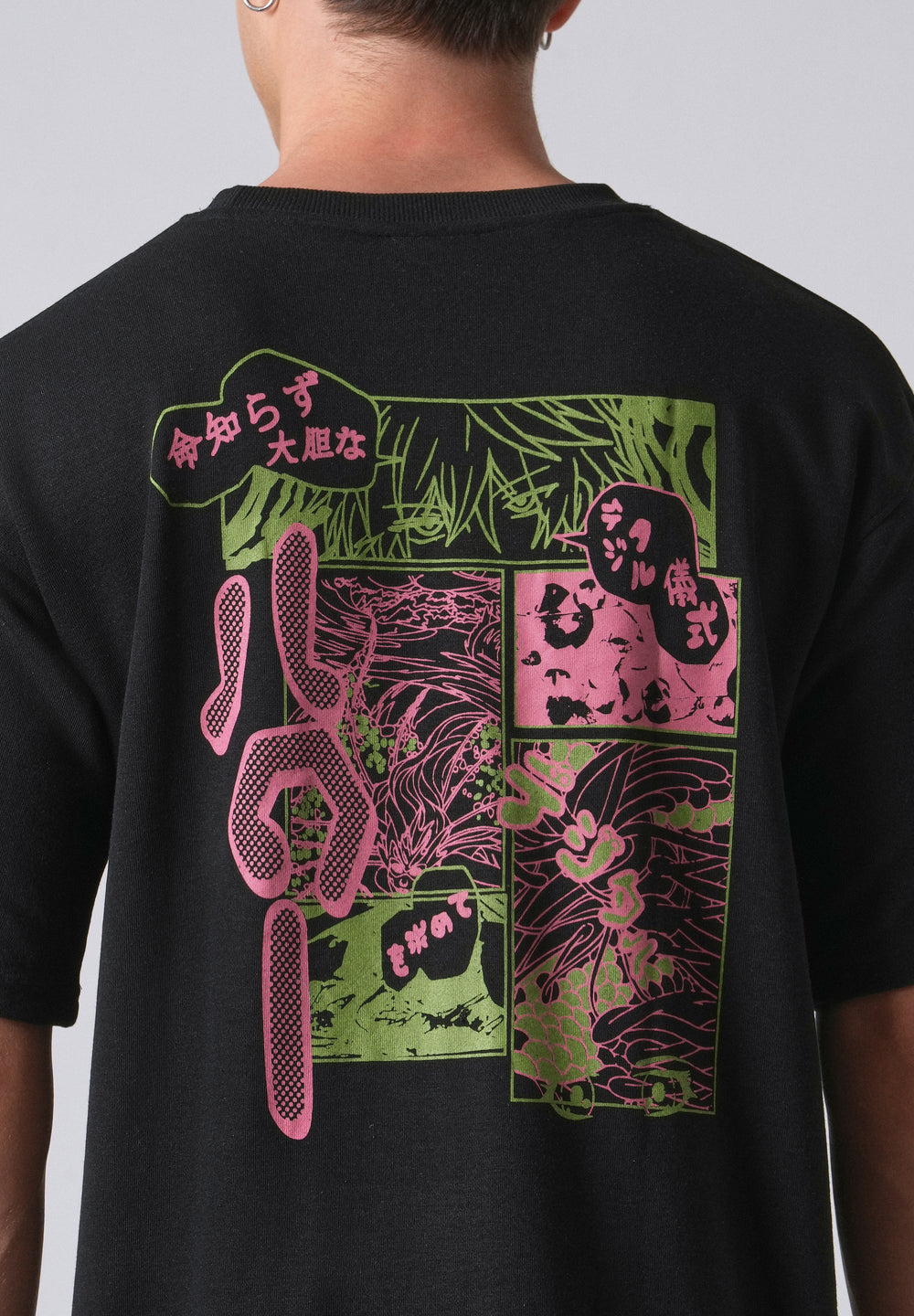 Crow Black Oversized T-shirt