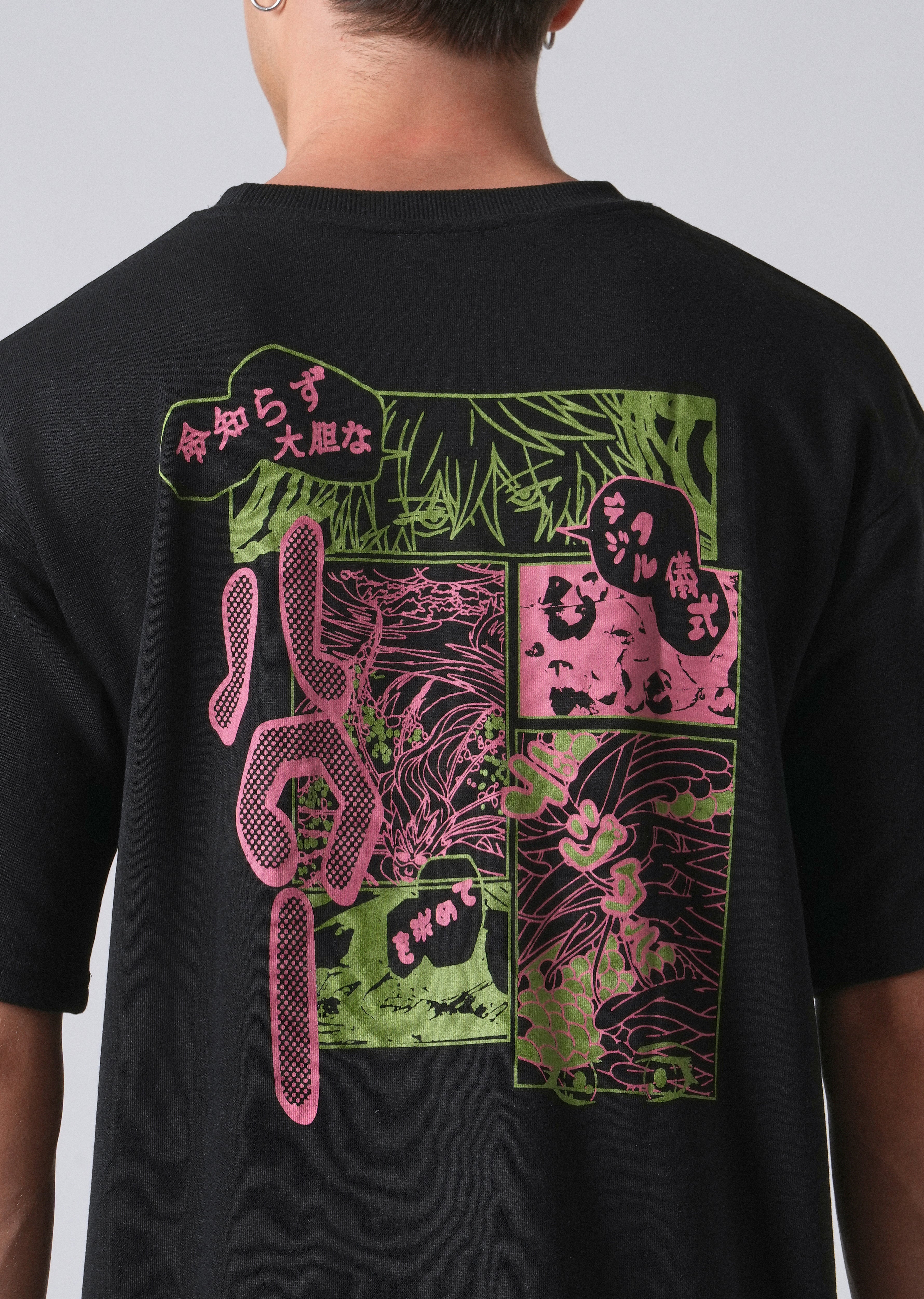 Crow Black Oversized T-shirt