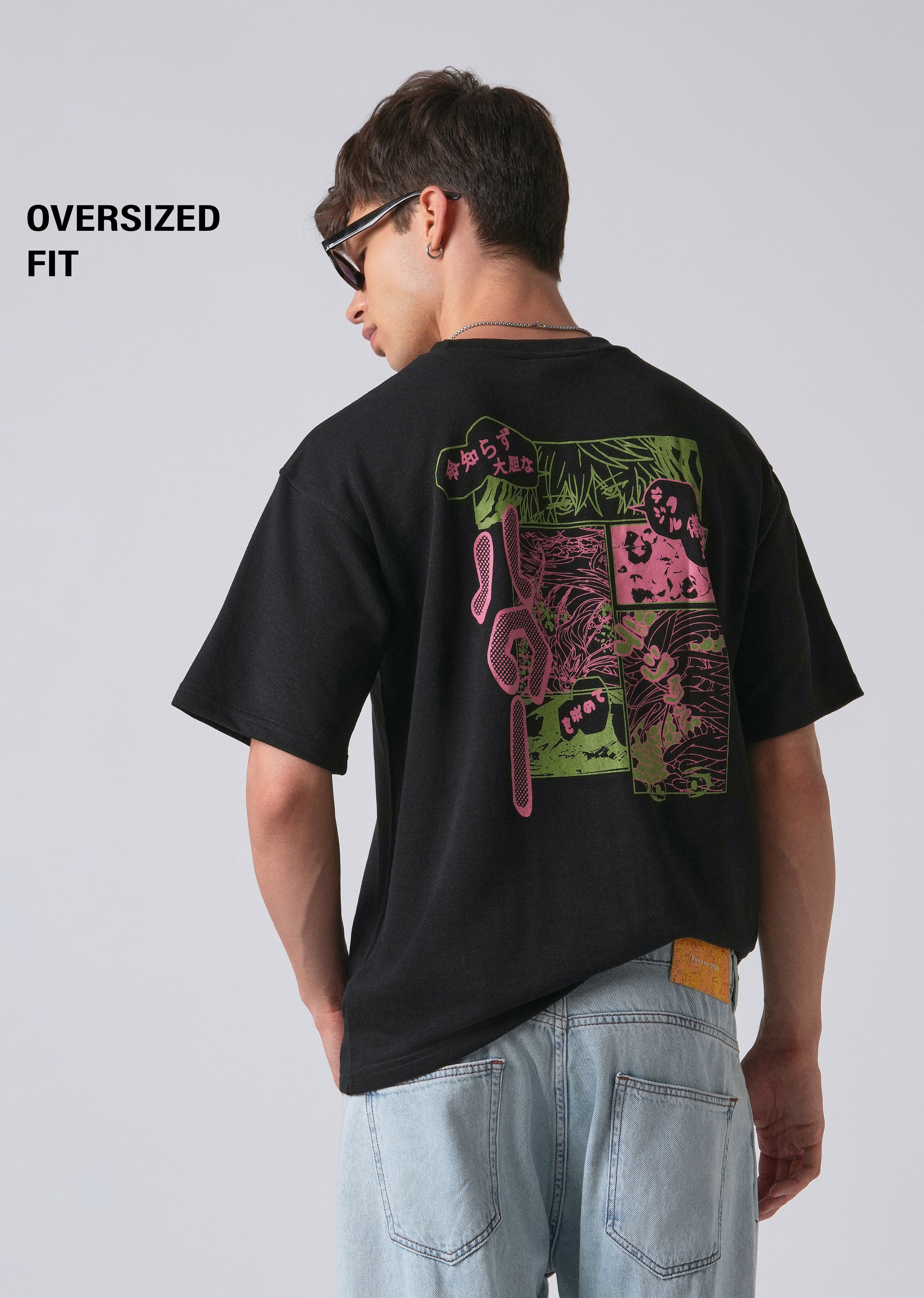 Crow Black Oversized T-shirt