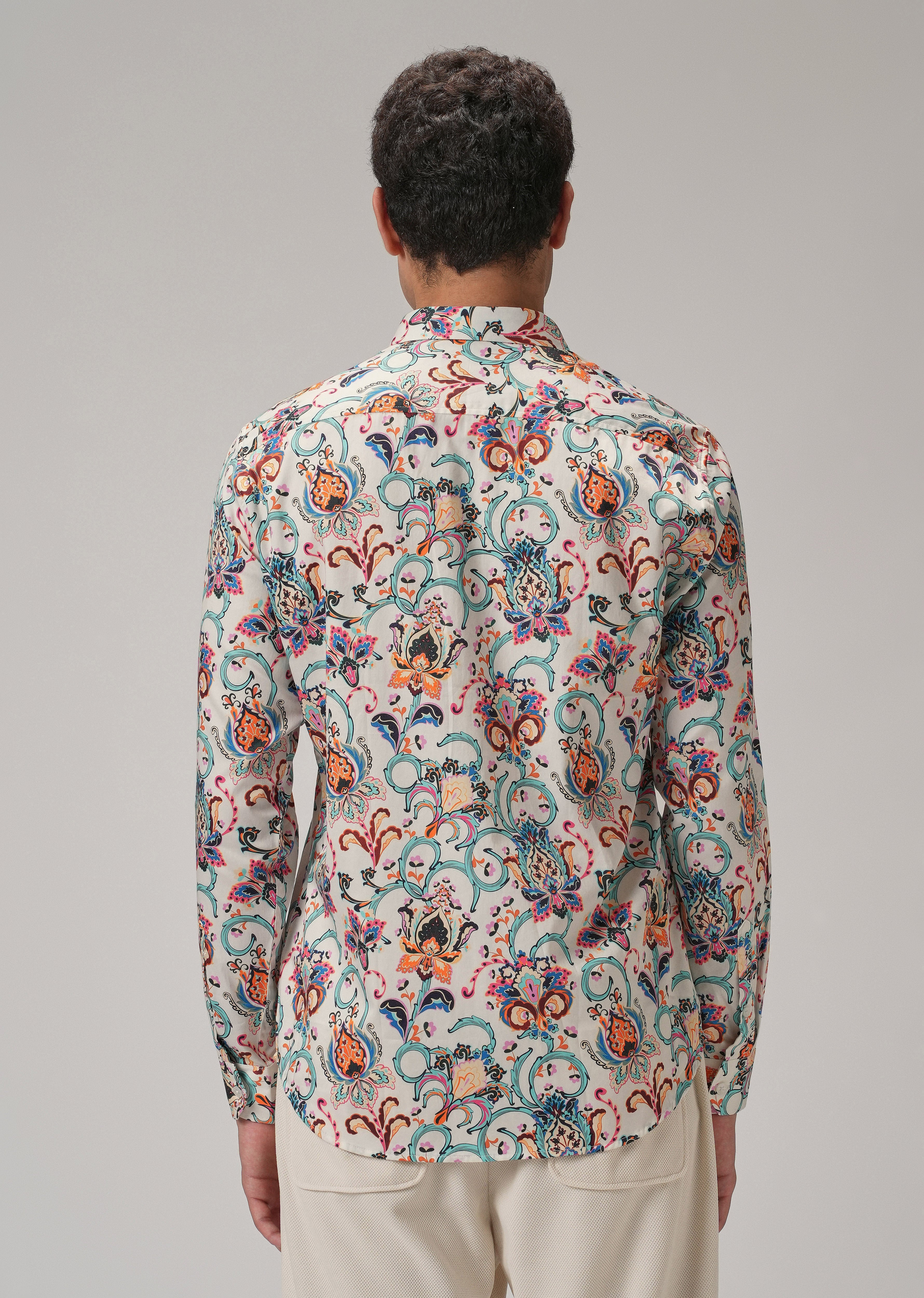 Daisy Floral Print Shirt Full-Sleeve