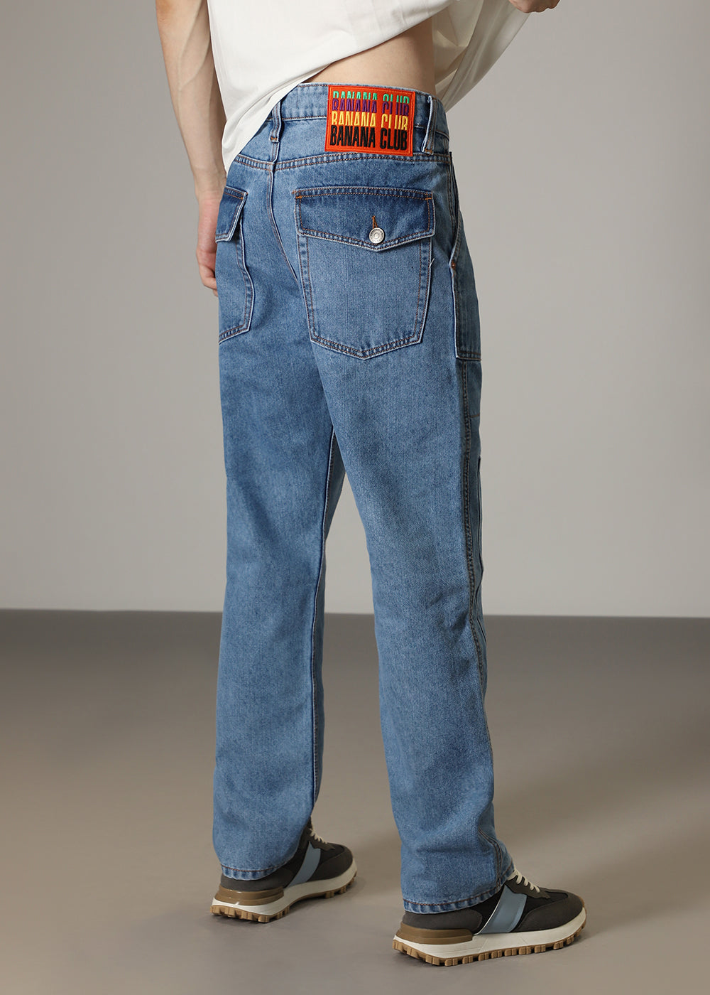 Dapper Celeste Blue Baggy fit Jeans