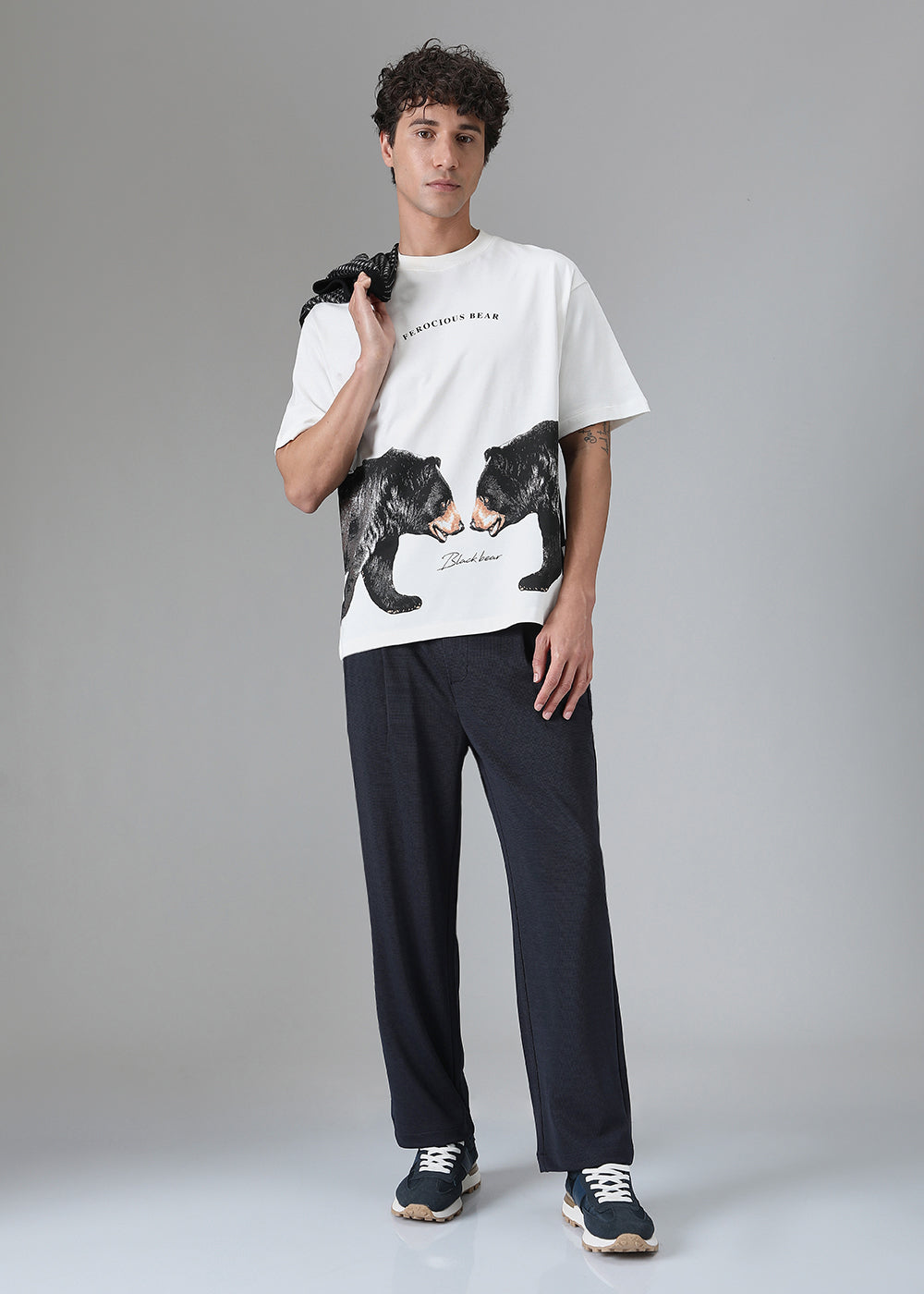 Dark Blue Korean Pants