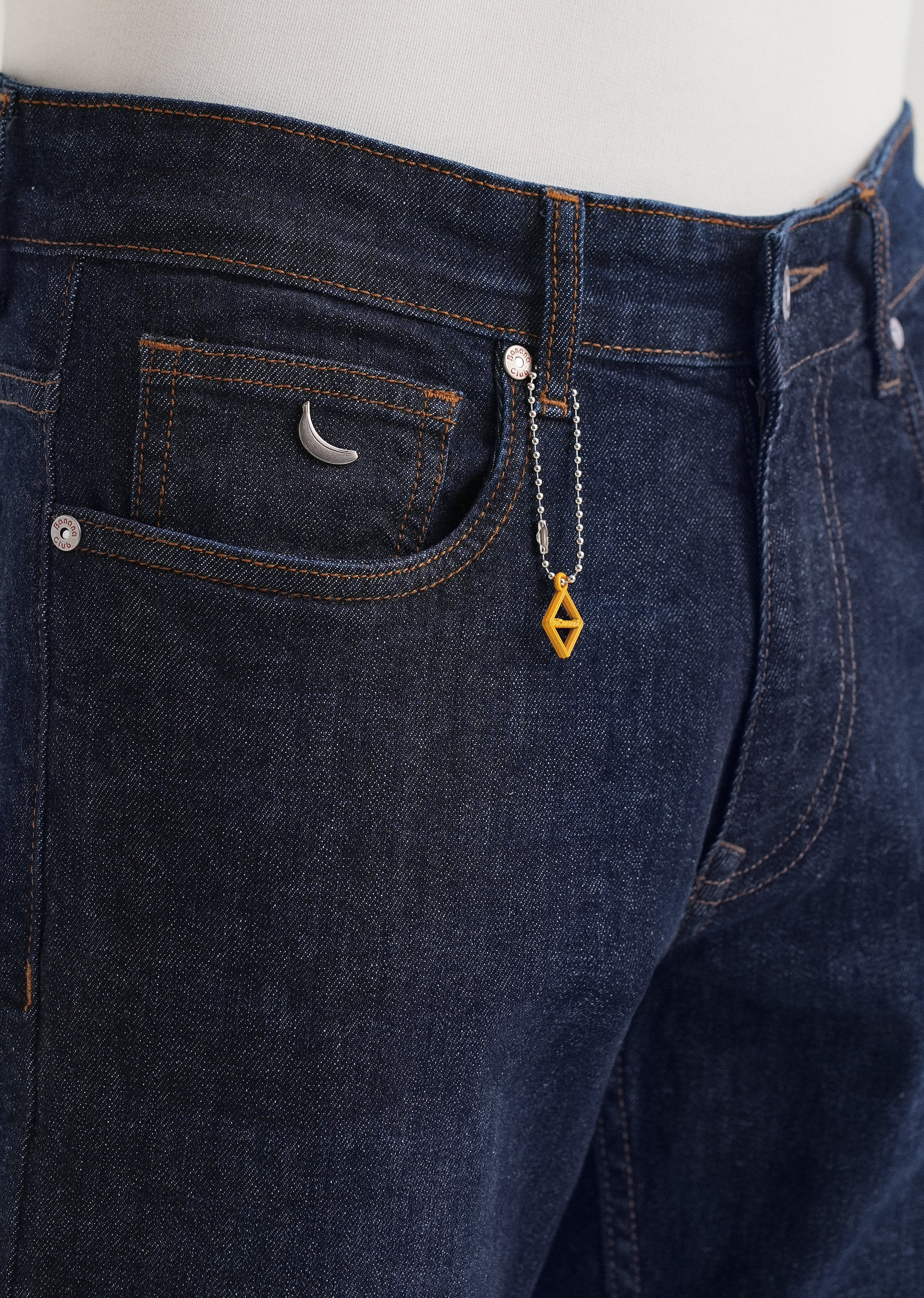 Dark Blue Slim Fit Ankle Length Jeans