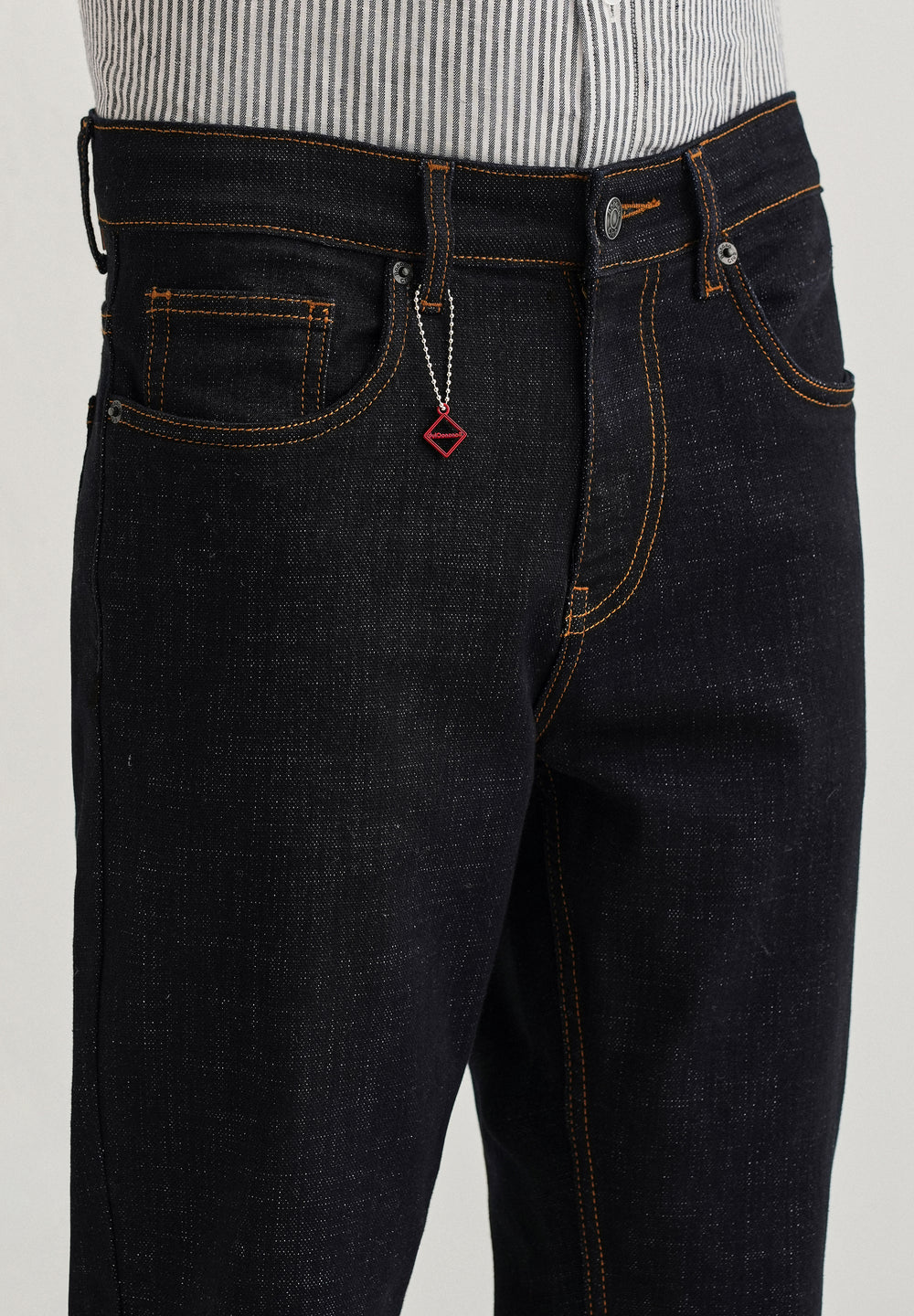 Dark Blue Carrot Fit Jeans