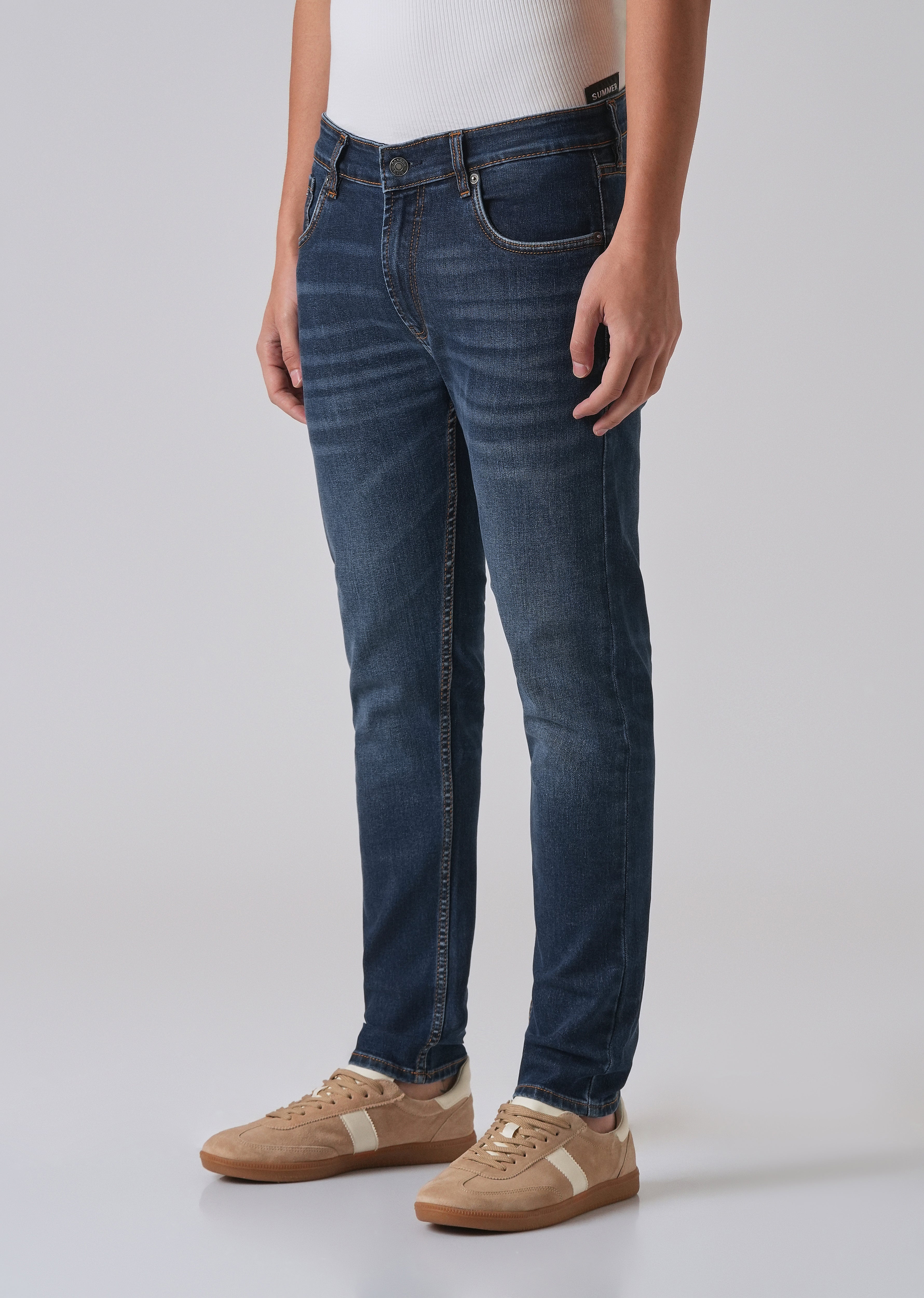 Dark Blue Slim fit Jeans