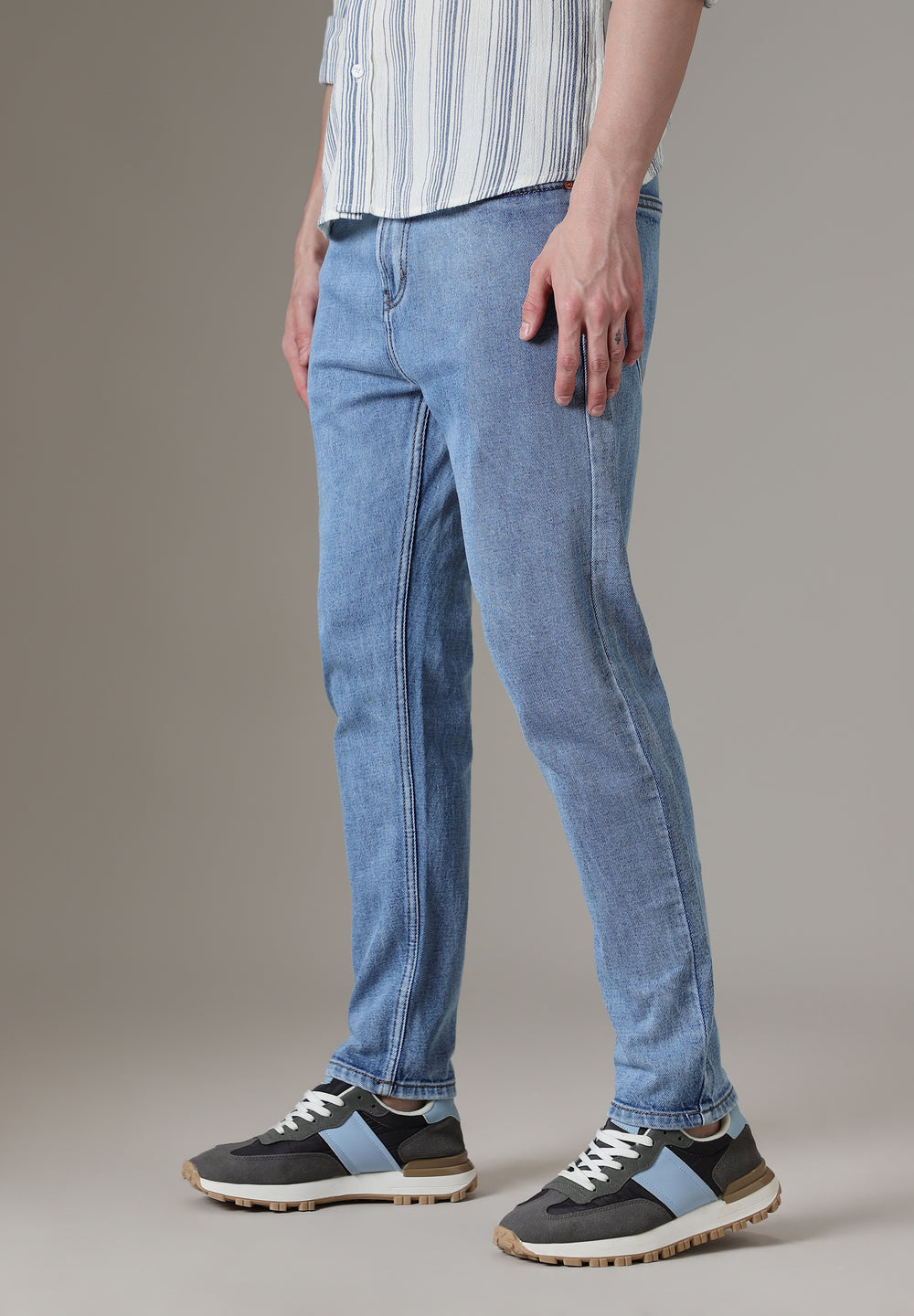 Dark Blue Straight Fit Denim