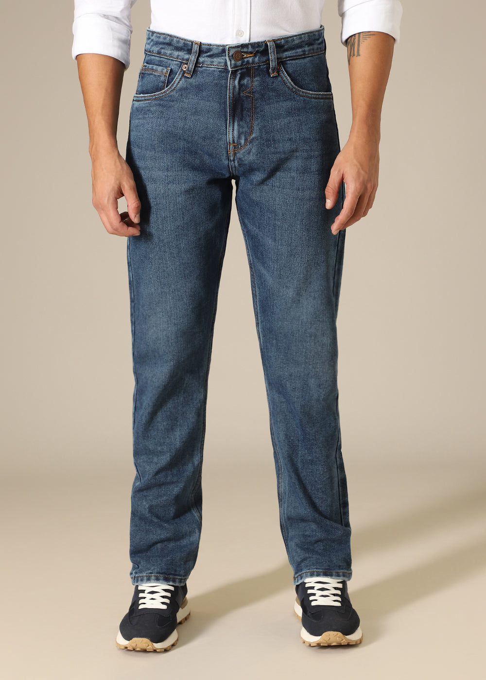 Dark Blue Wash Denim