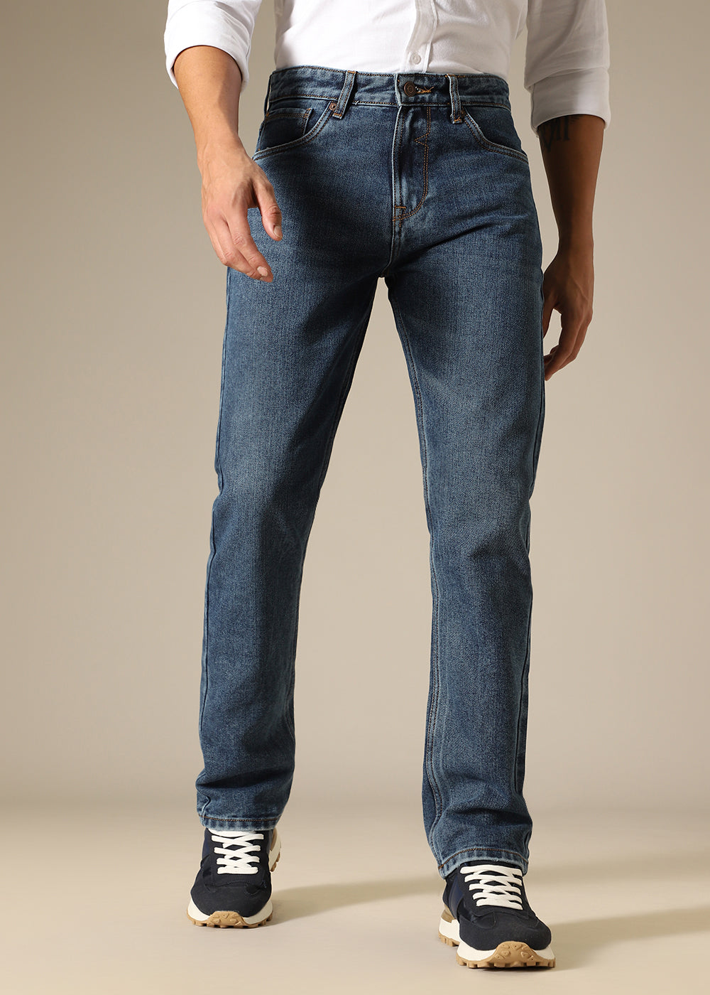 Dark Blue Wash Denim