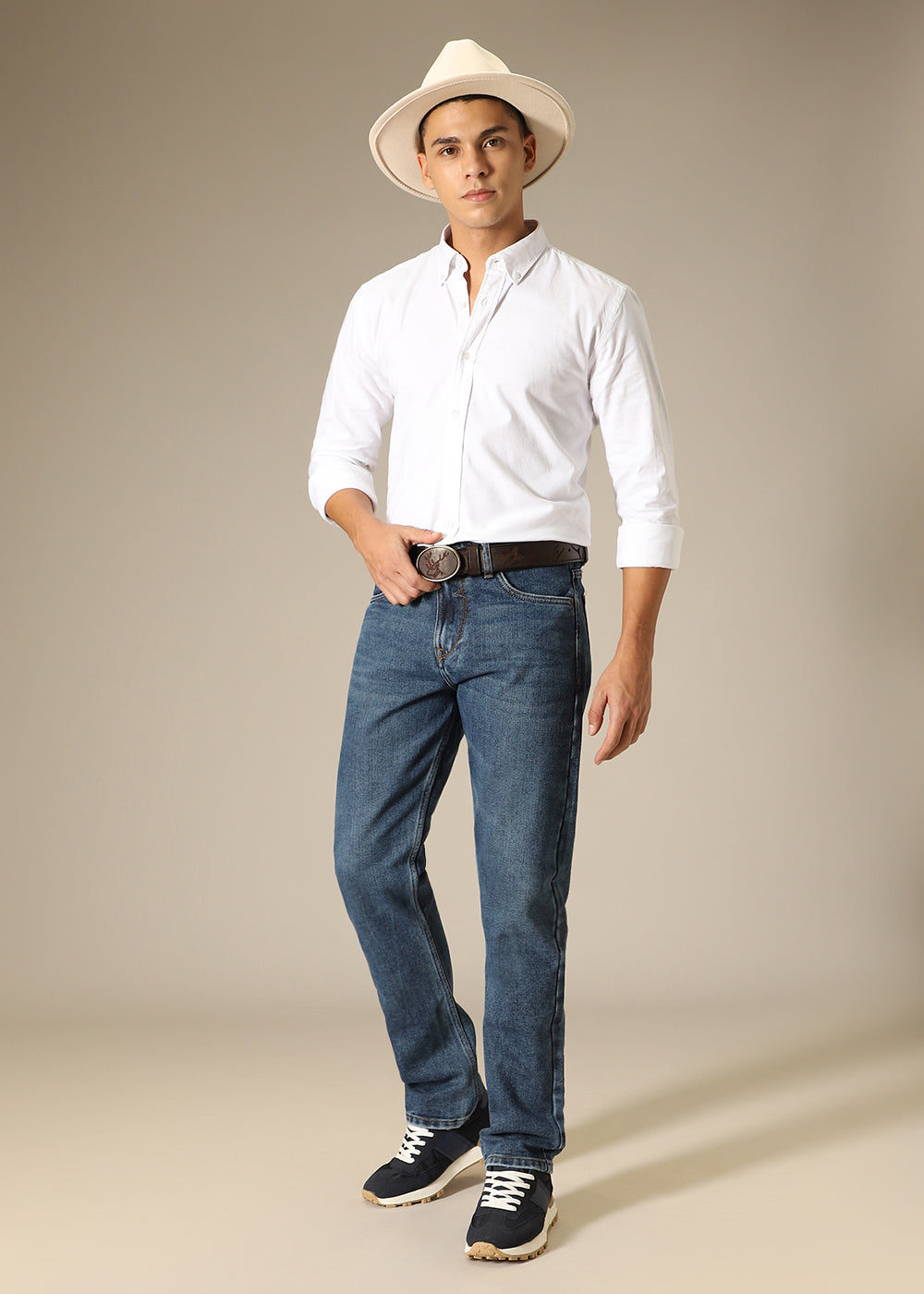 Dark Blue Wash Denim