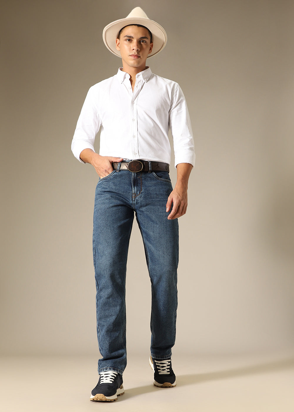 Dark Blue Wash Denim