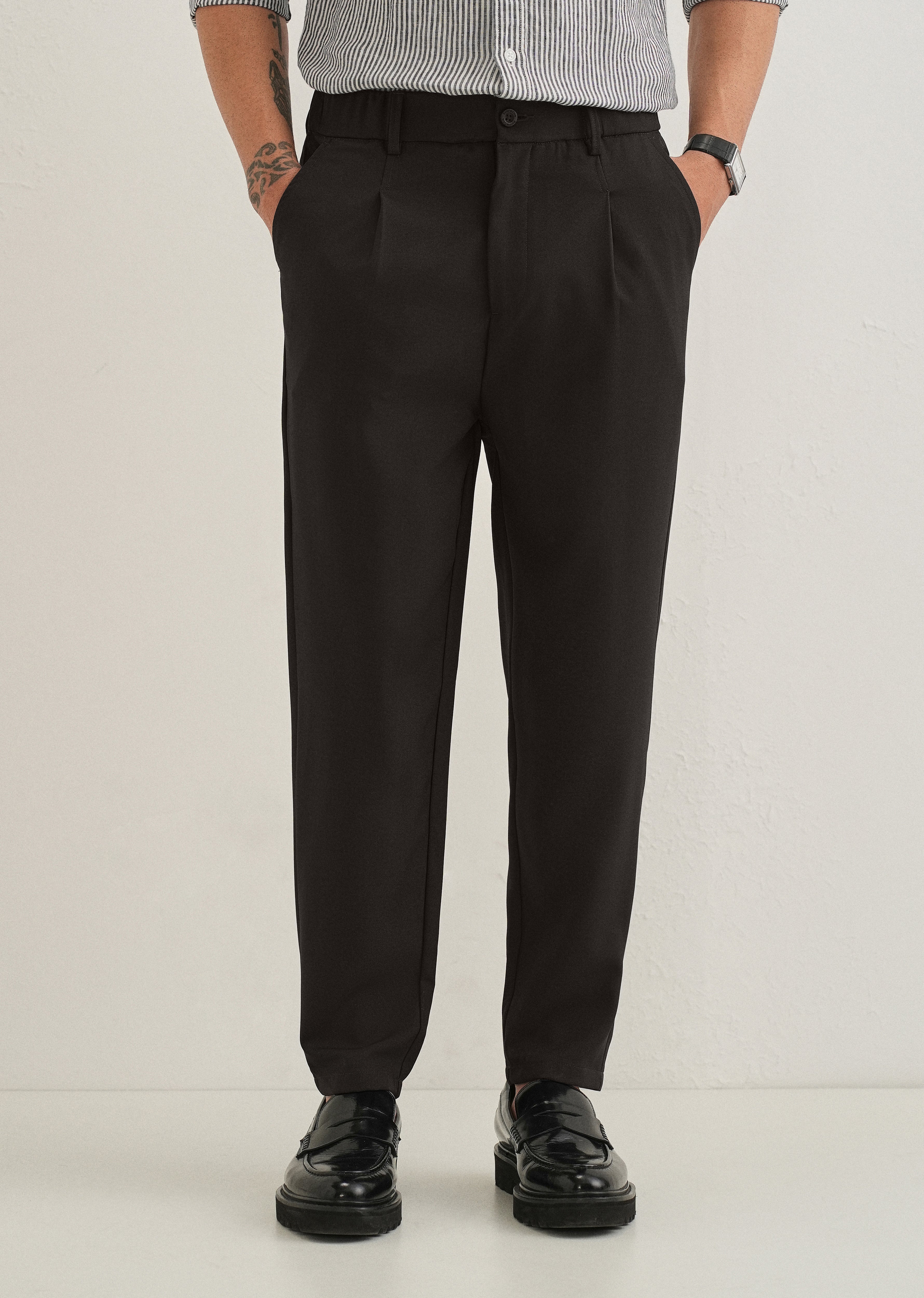 Dark Black Korean Pant