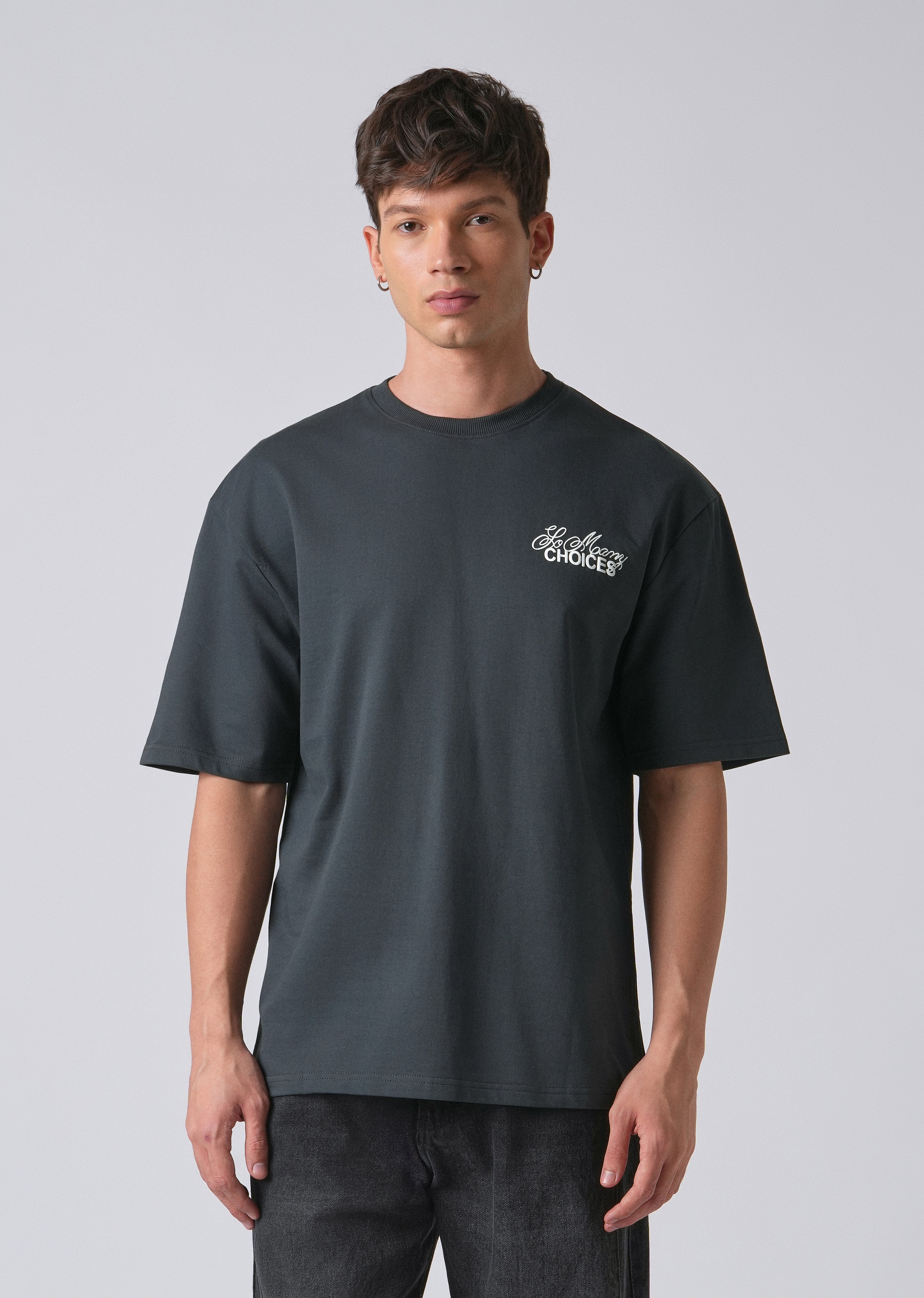 Dark Gray Oversized T-shirt