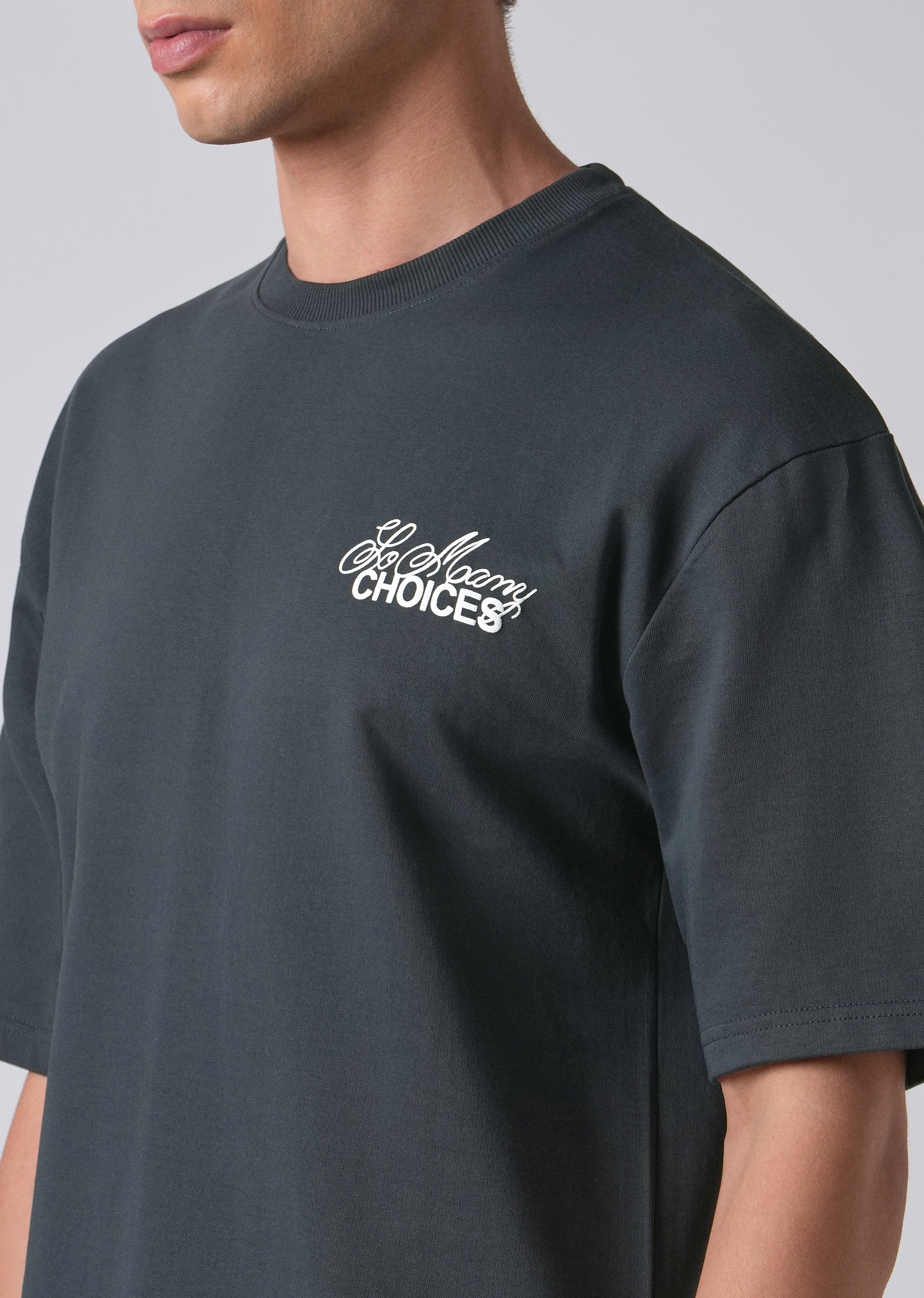 Dark Gray Oversized T-shirt